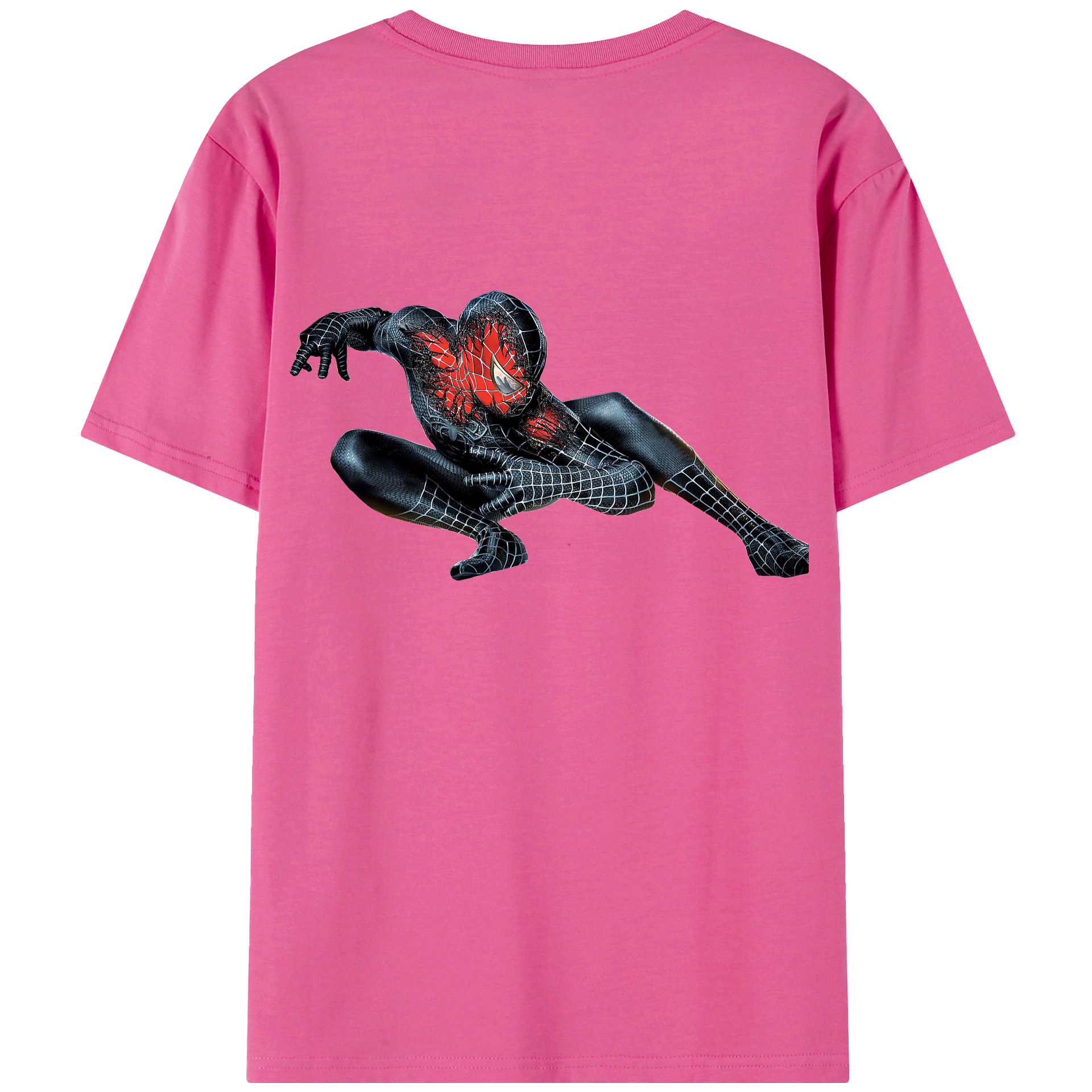 （画像用） Spider Man スパイダーマン レディース半袖Tシャツ(バックプリント)