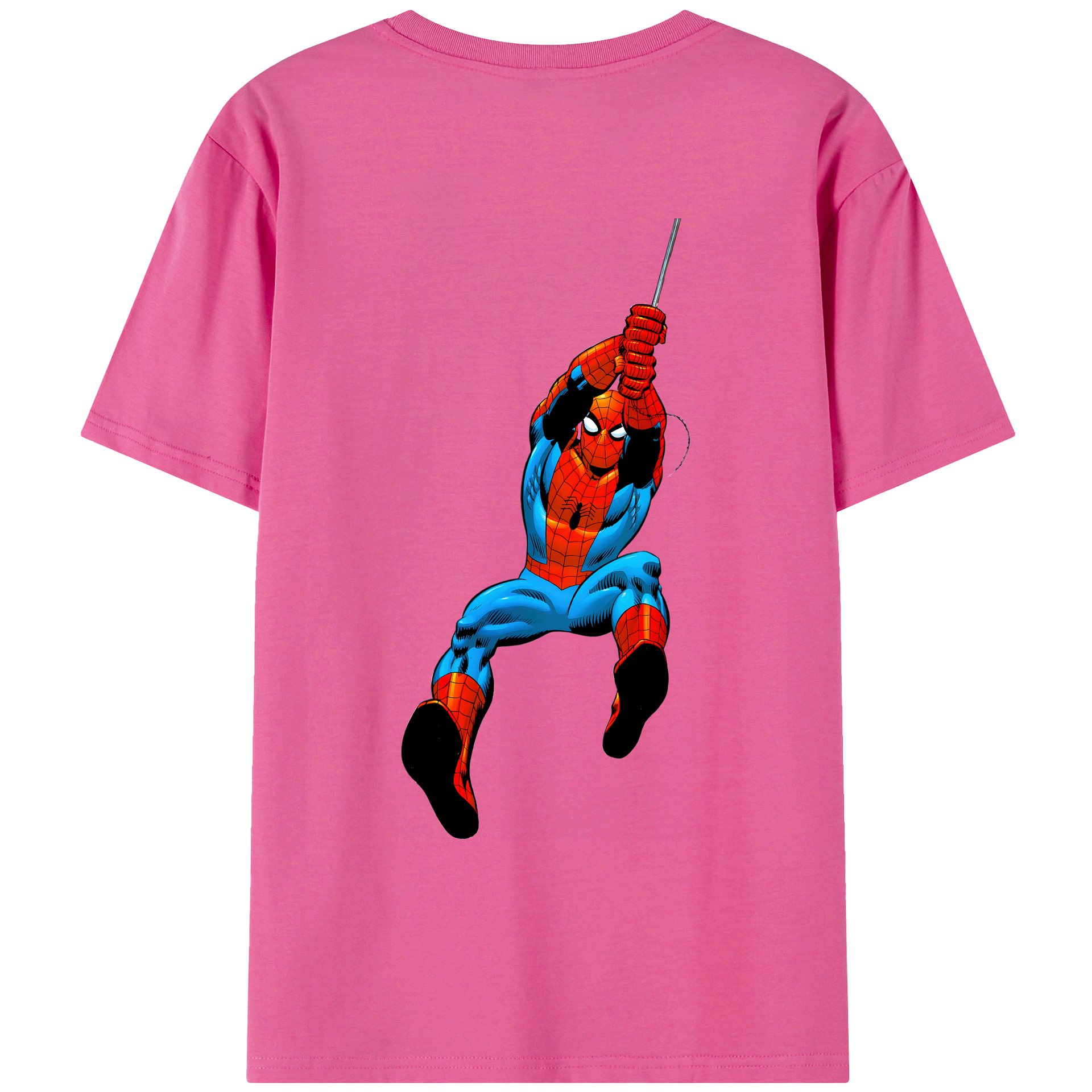 （画像用） Spider Man スパイダーマン レディース半袖Tシャツ(バックプリント)