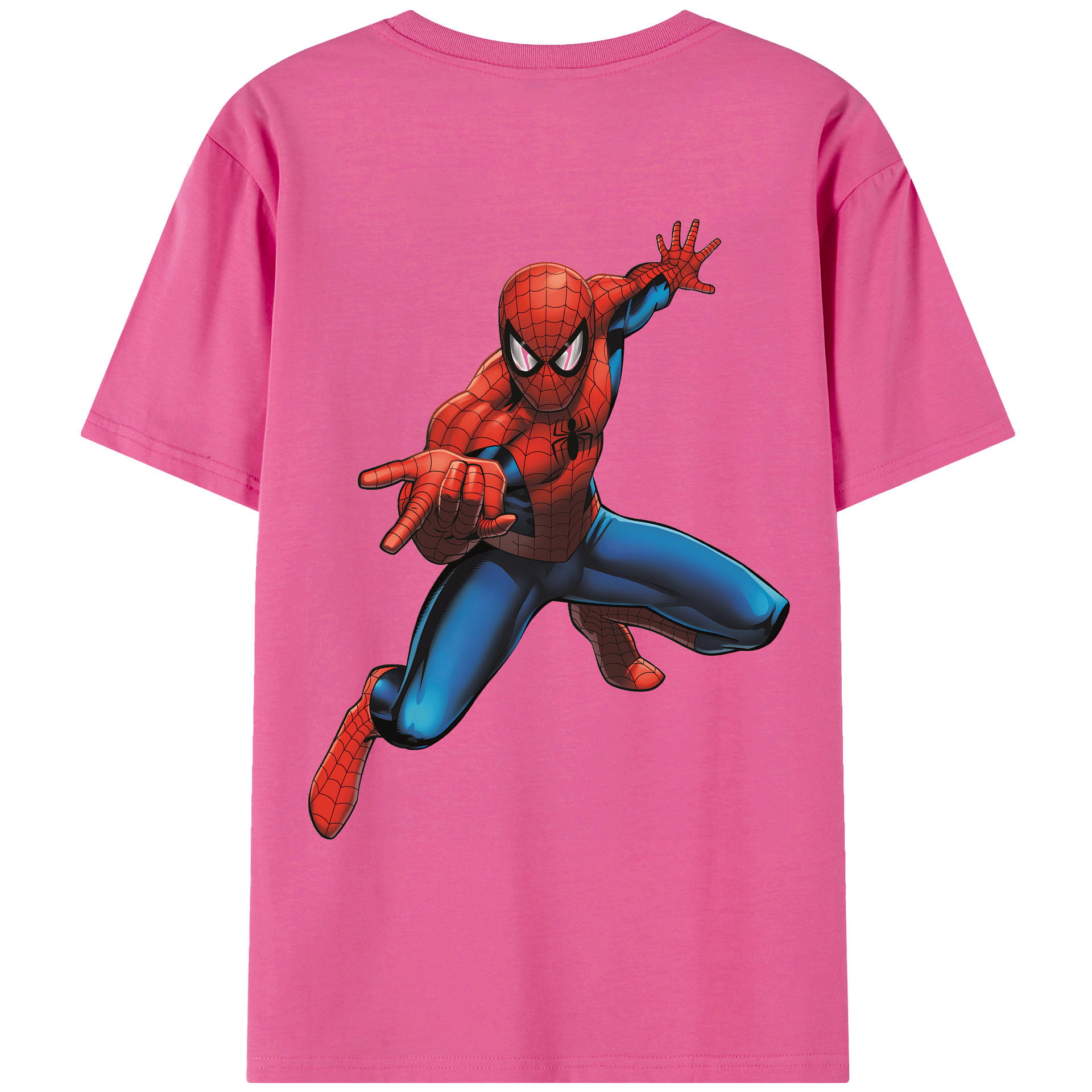 （画像用） Spider Man スパイダーマン レディース半袖Tシャツ(バックプリント)
