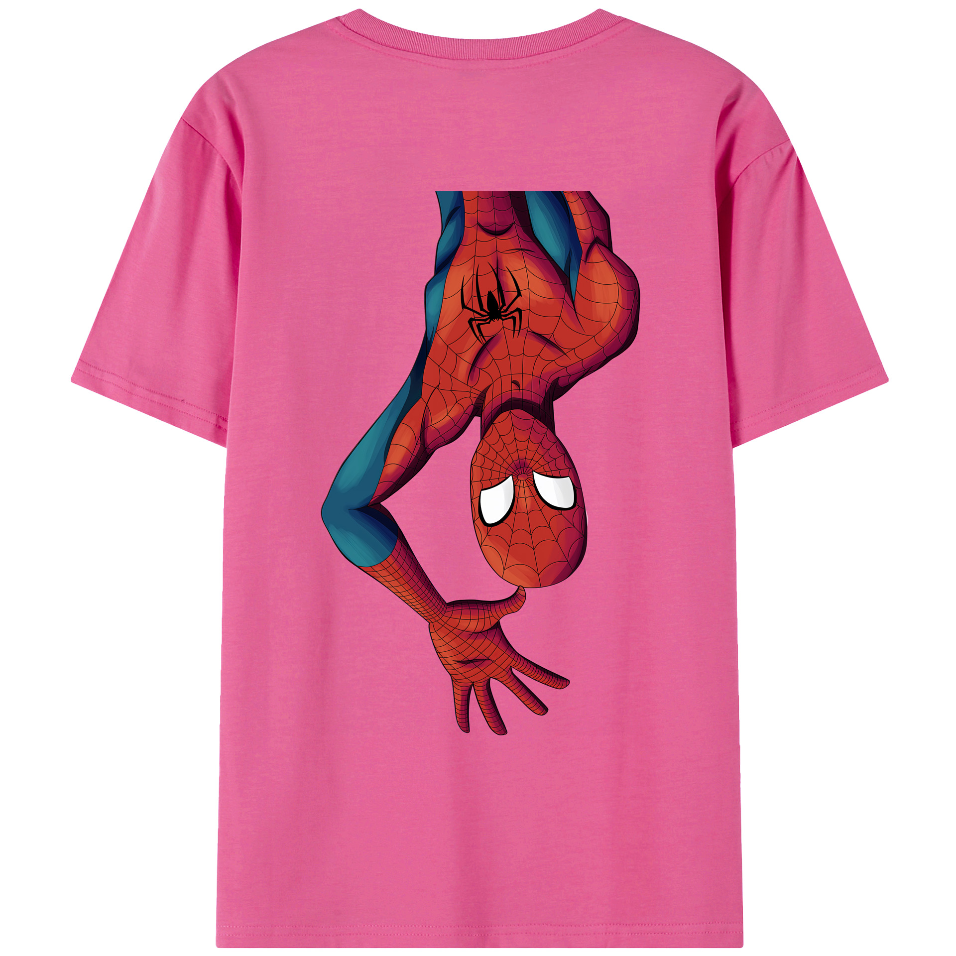 （画像用） Spider Man スパイダーマン レディース半袖Tシャツ(バックプリント)