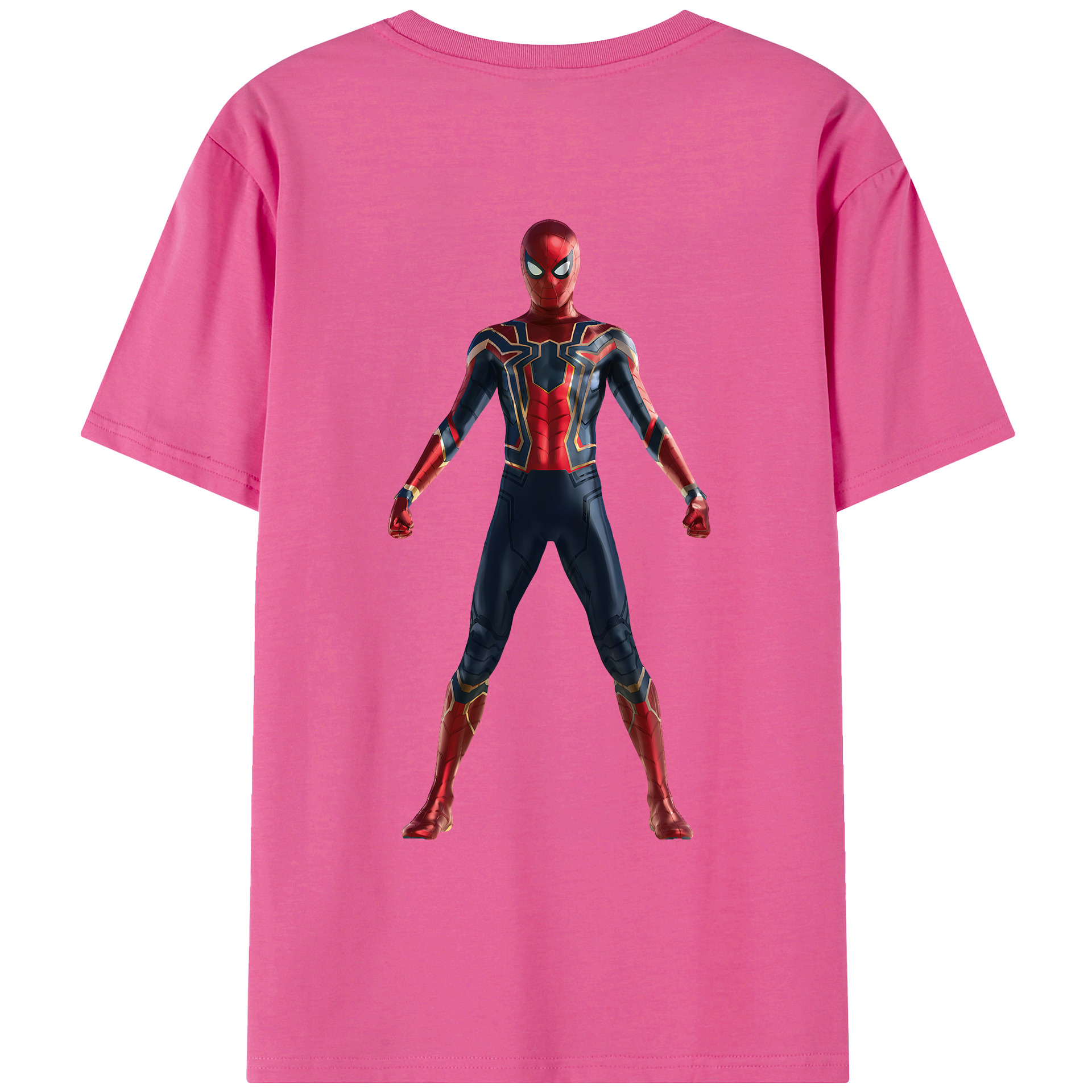 （画像用） Spider Man スパイダーマン レディース半袖Tシャツ(バックプリント)