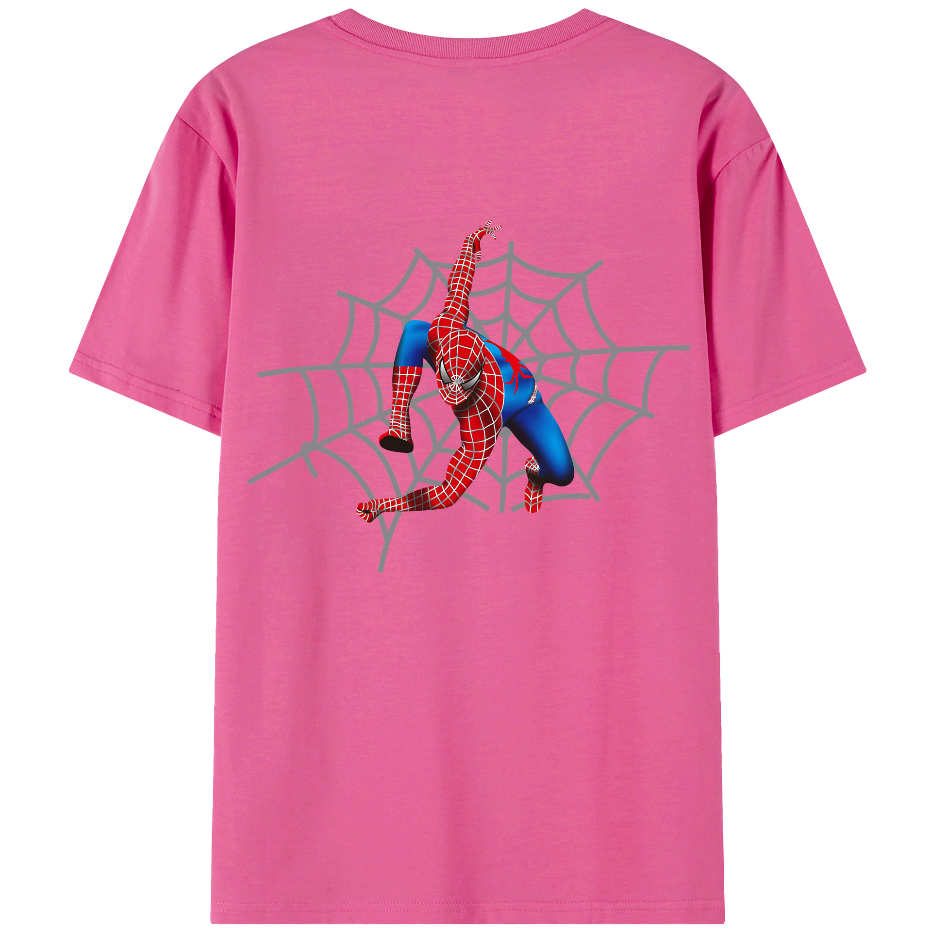 （画像用） Spider Man スパイダーマン レディース半袖Tシャツ(バックプリント)