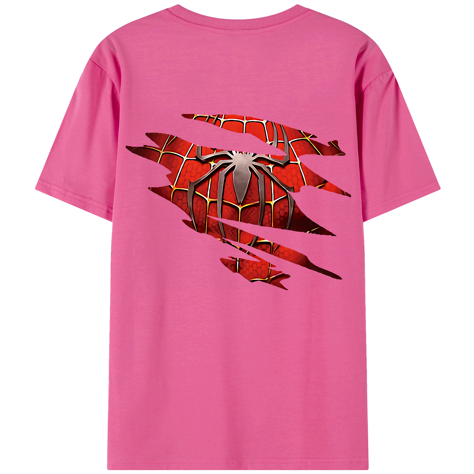 （画像用） Spider Man スパイダーマン レディース半袖Tシャツ(バックプリント)