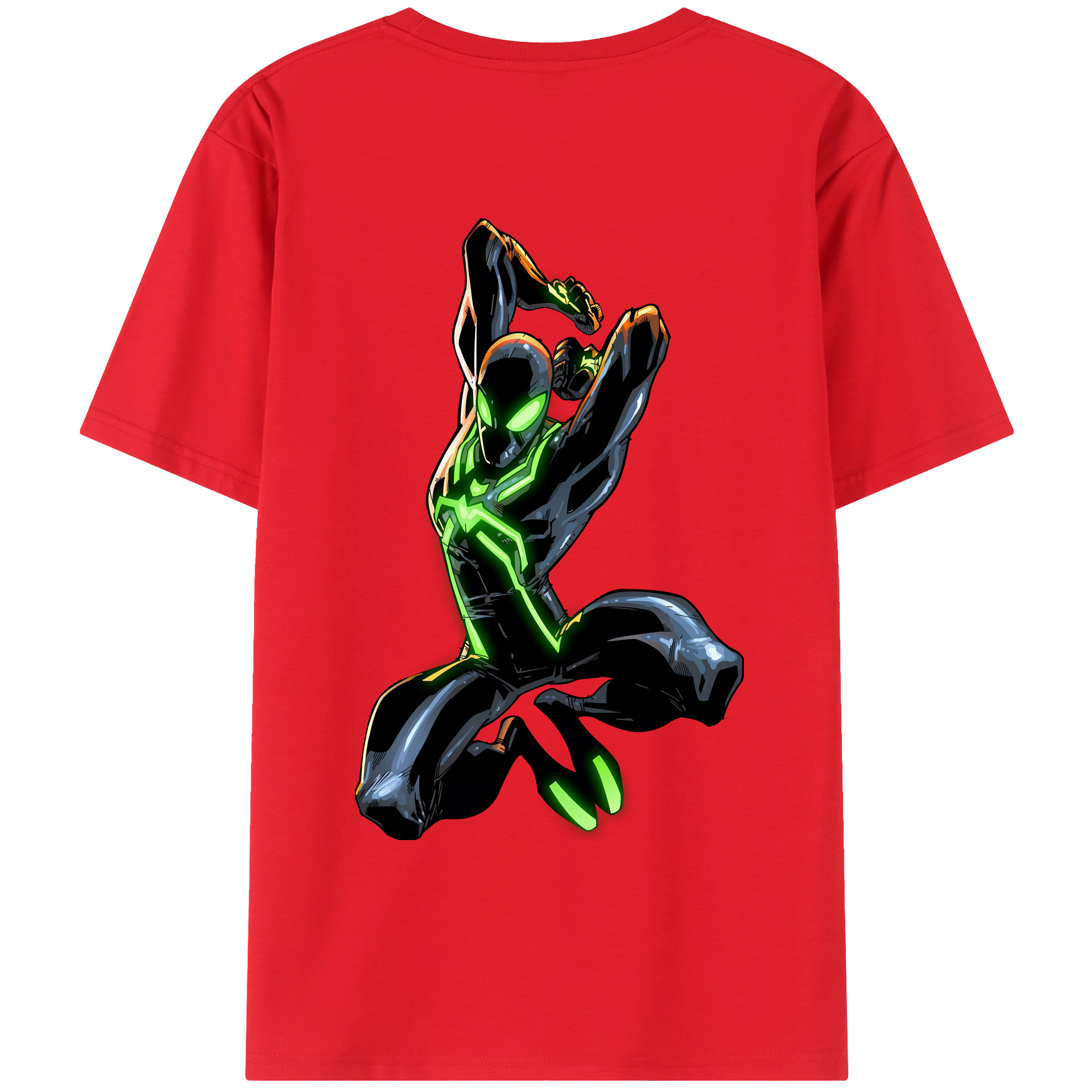 （画像用） Spider Man スパイダーマン レディース半袖Tシャツ(バックプリント)
