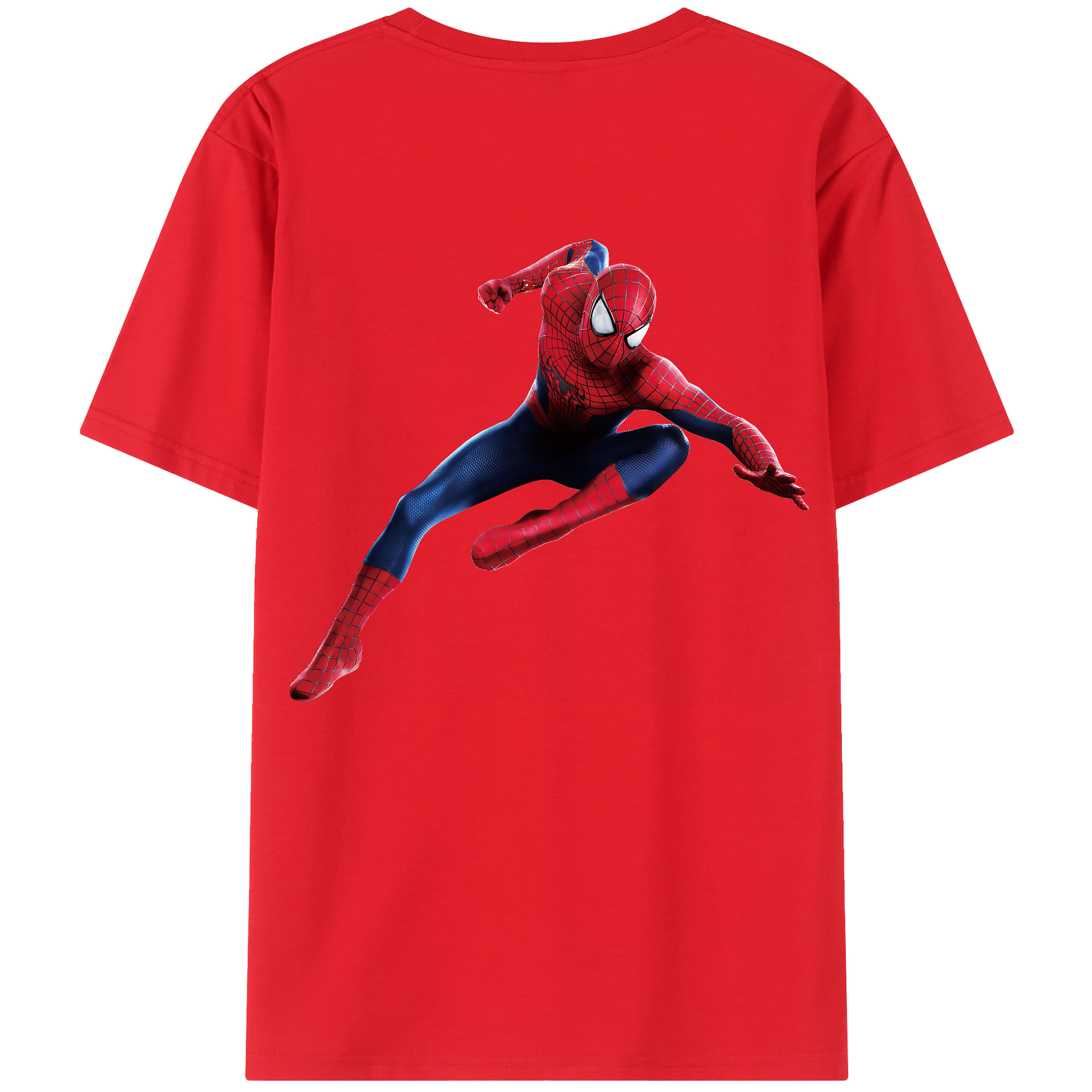 （画像用） Spider Man スパイダーマン レディース半袖Tシャツ(バックプリント)