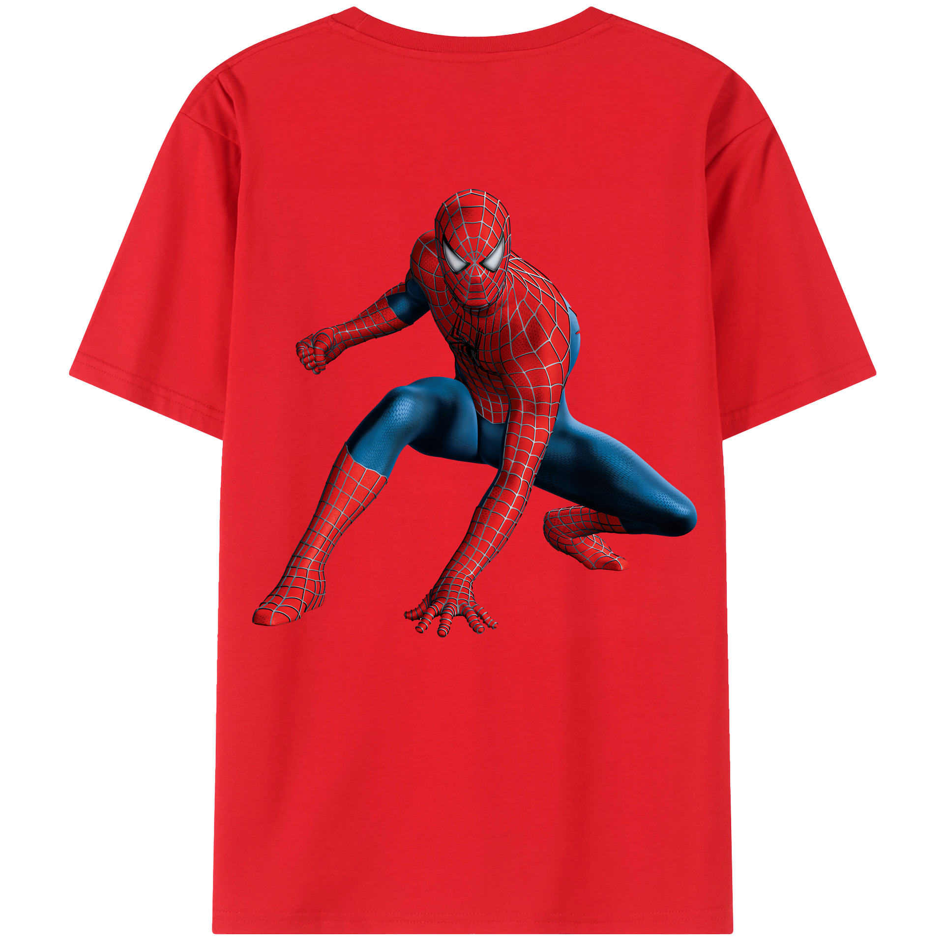 （画像用） Spider Man スパイダーマン レディース半袖Tシャツ(バックプリント)