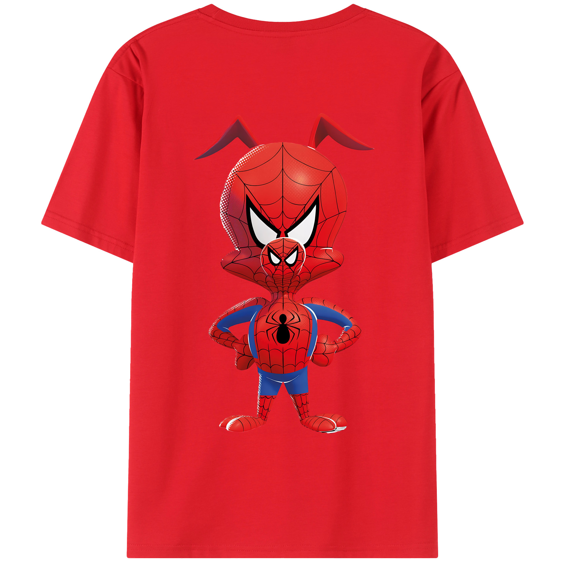 （画像用） Spider Man スパイダーマン レディース半袖Tシャツ(バックプリント)