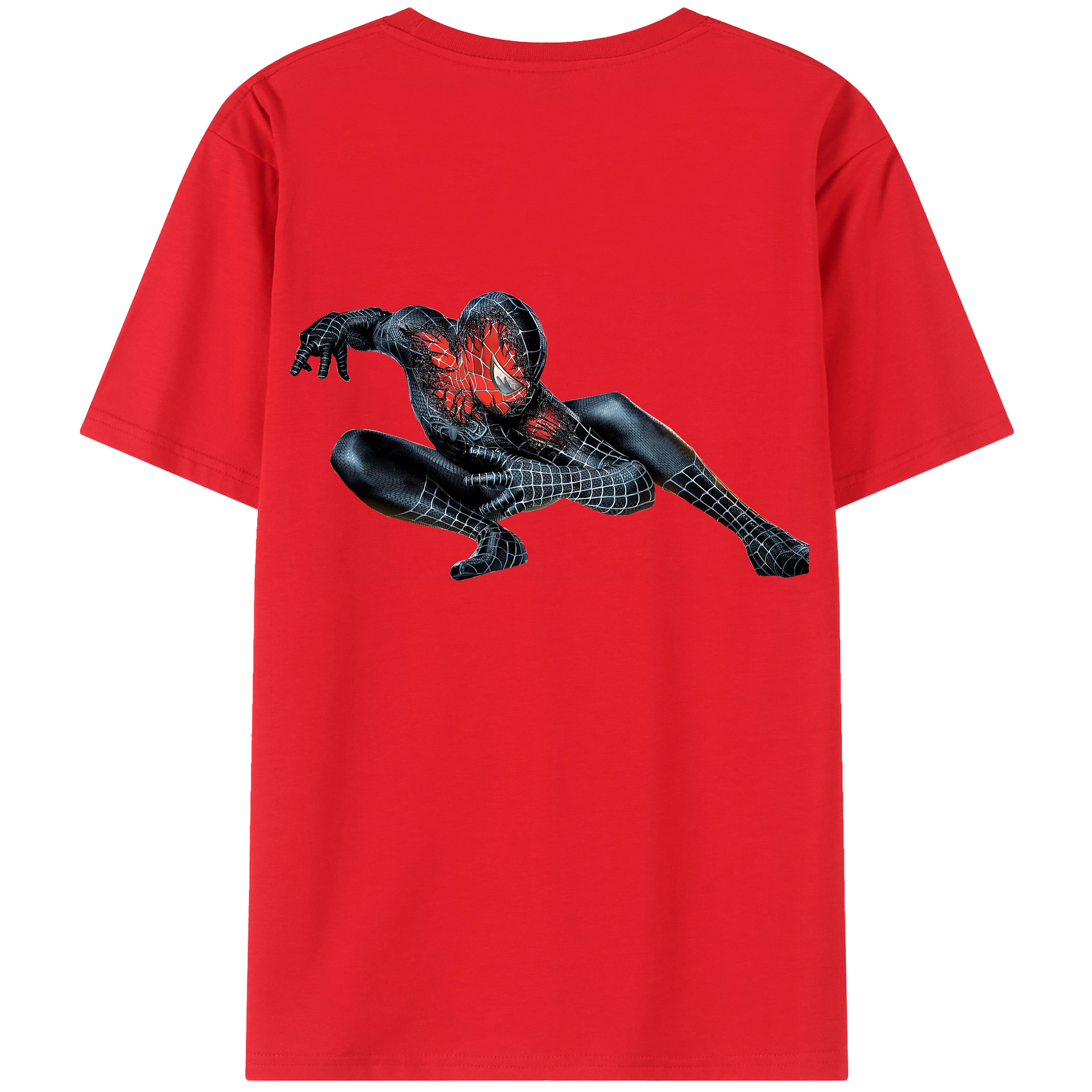 （画像用） Spider Man スパイダーマン レディース半袖Tシャツ(バックプリント)
