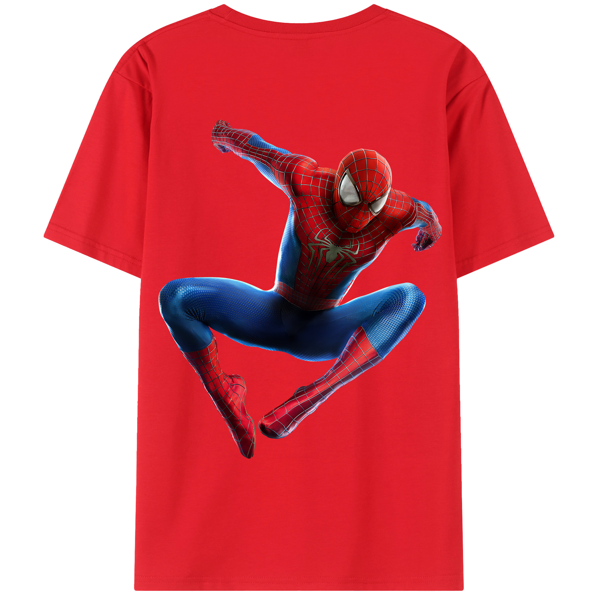 （画像用） Spider Man スパイダーマン レディース半袖Tシャツ(バックプリント)