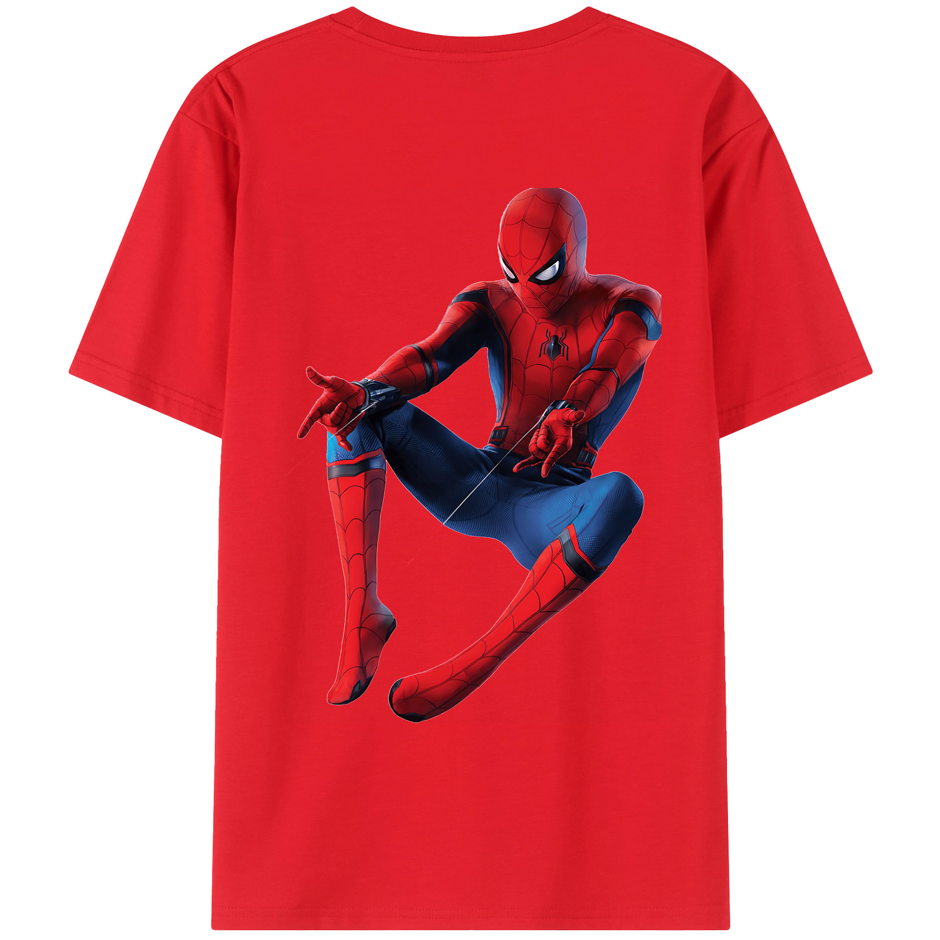 （画像用） Spider Man スパイダーマン レディース半袖Tシャツ(バックプリント)
