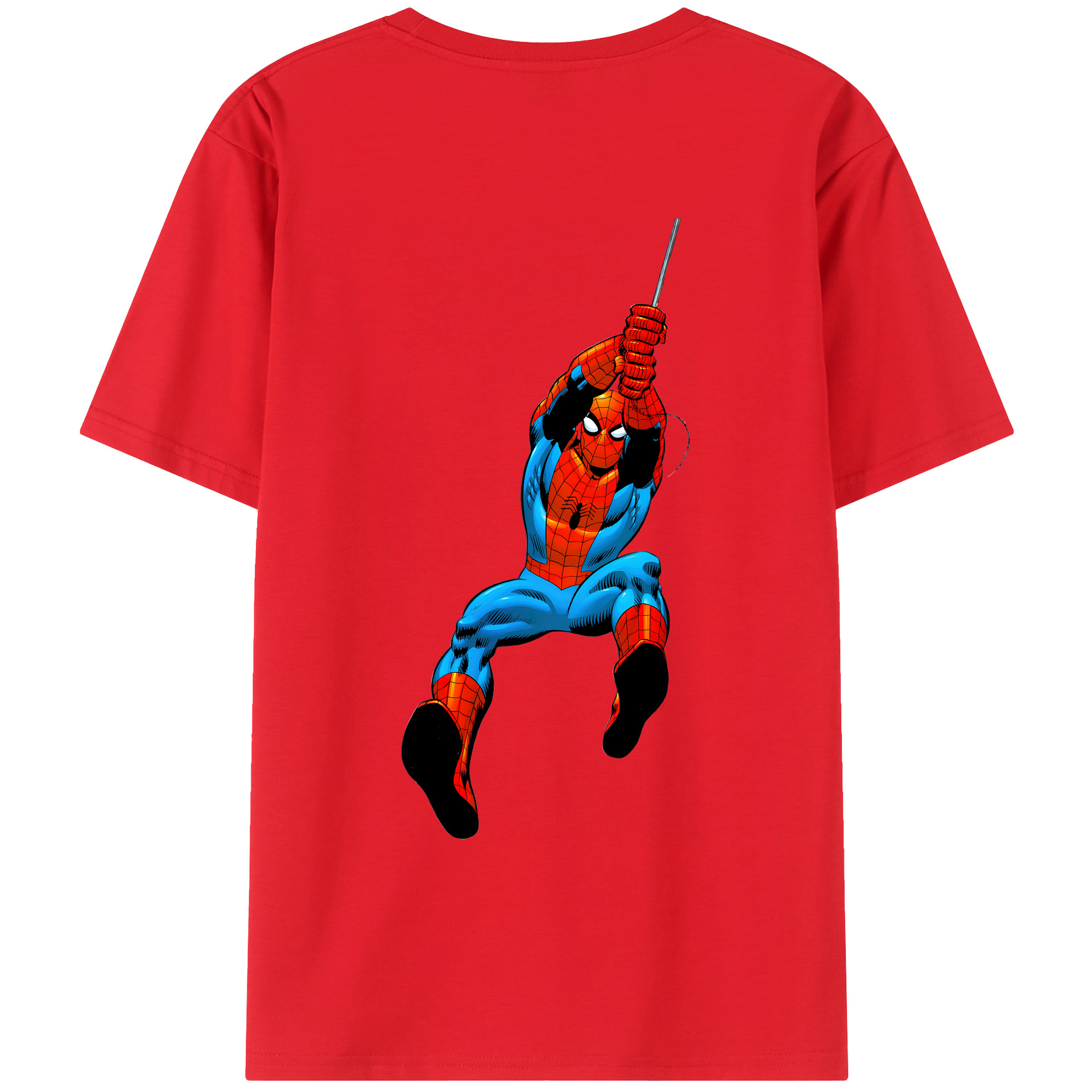 （画像用） Spider Man スパイダーマン レディース半袖Tシャツ(バックプリント)
