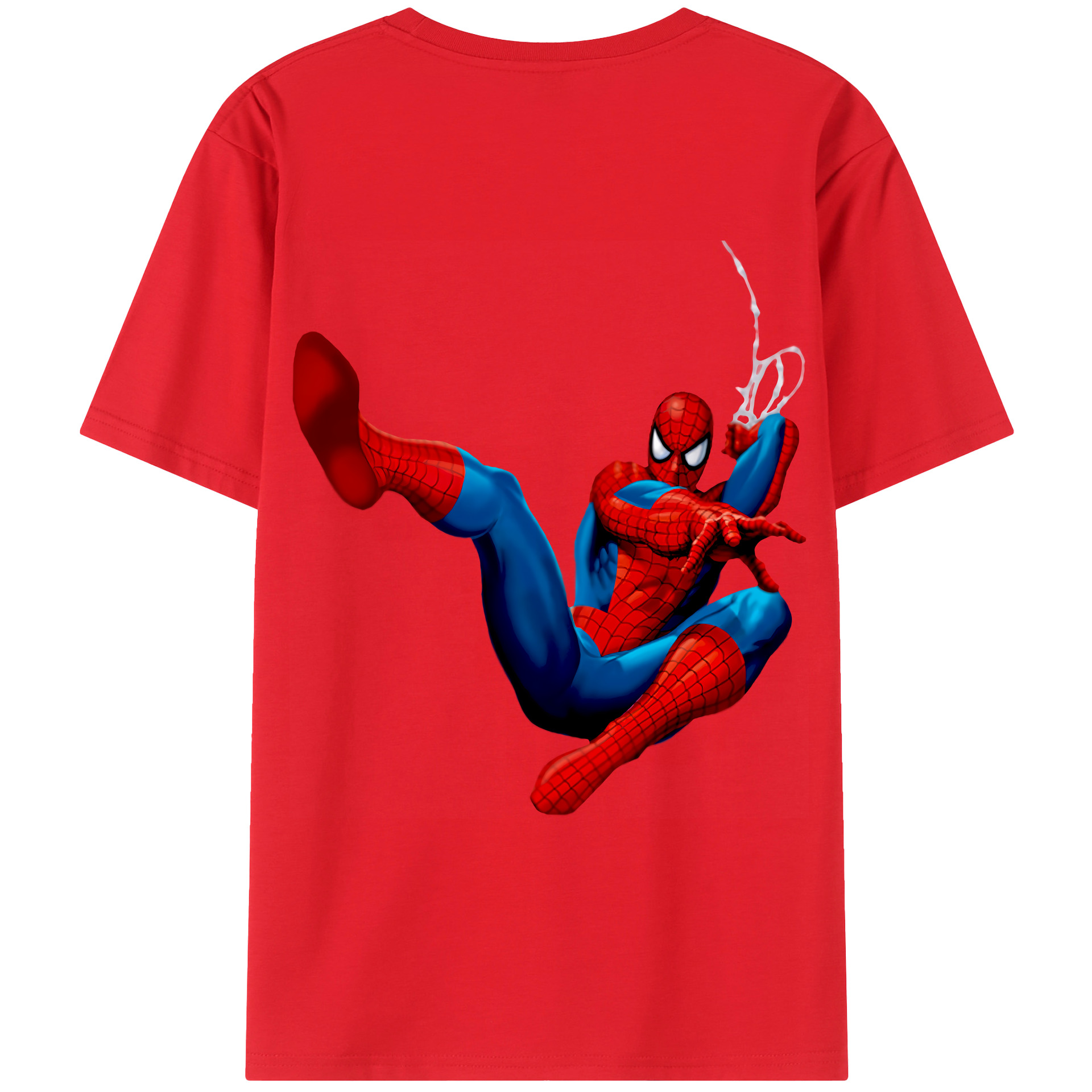 （画像用） Spider Man スパイダーマン レディース半袖Tシャツ(バックプリント)