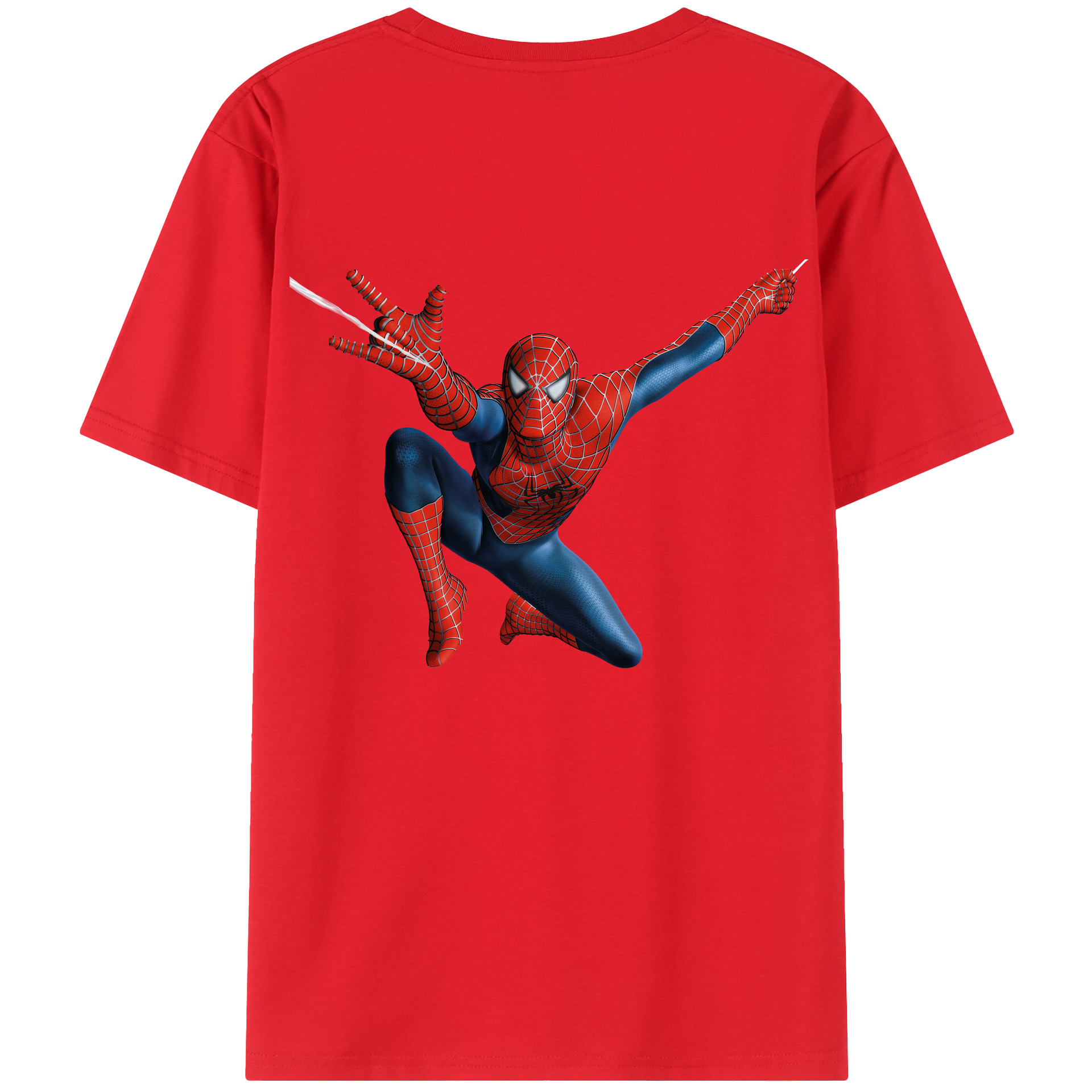 （画像用） Spider Man スパイダーマン レディース半袖Tシャツ(バックプリント)