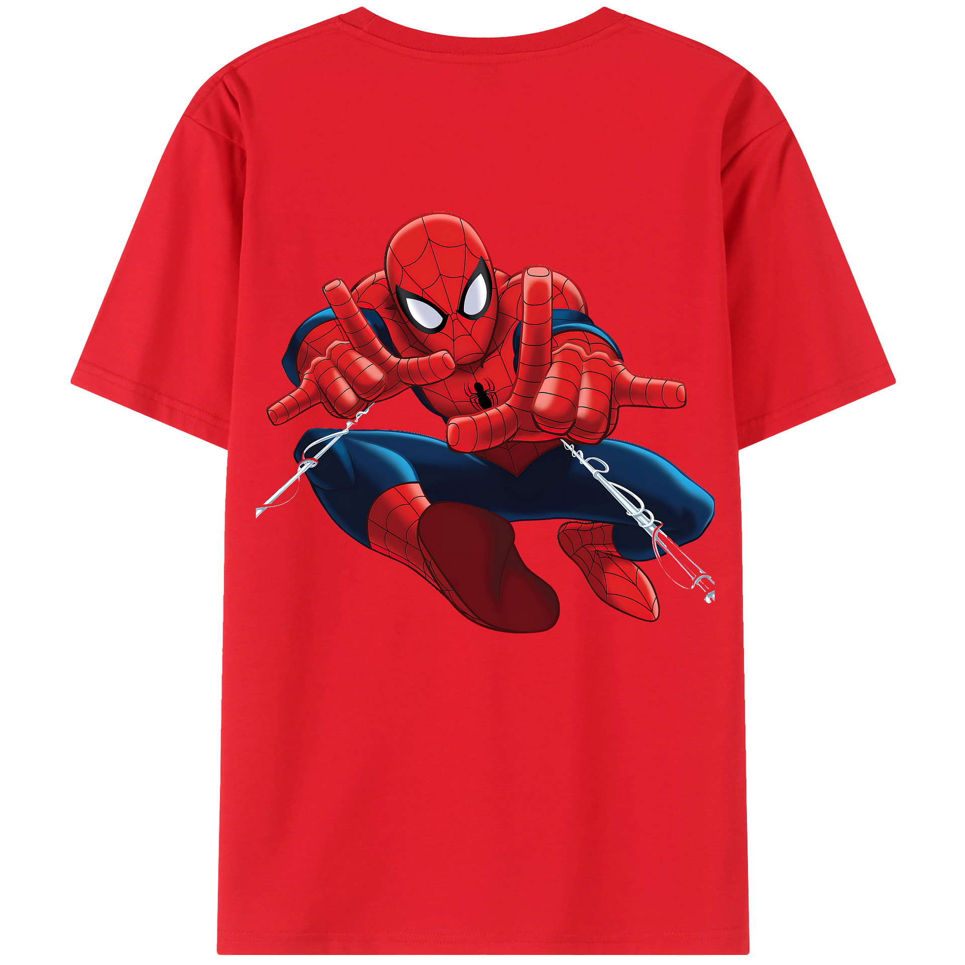 （画像用） Spider Man スパイダーマン レディース半袖Tシャツ(バックプリント)