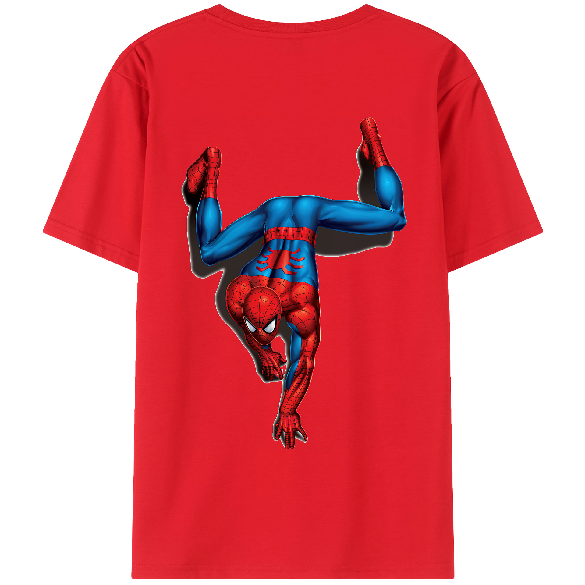 （画像用） Spider Man スパイダーマン レディース半袖Tシャツ(バックプリント)