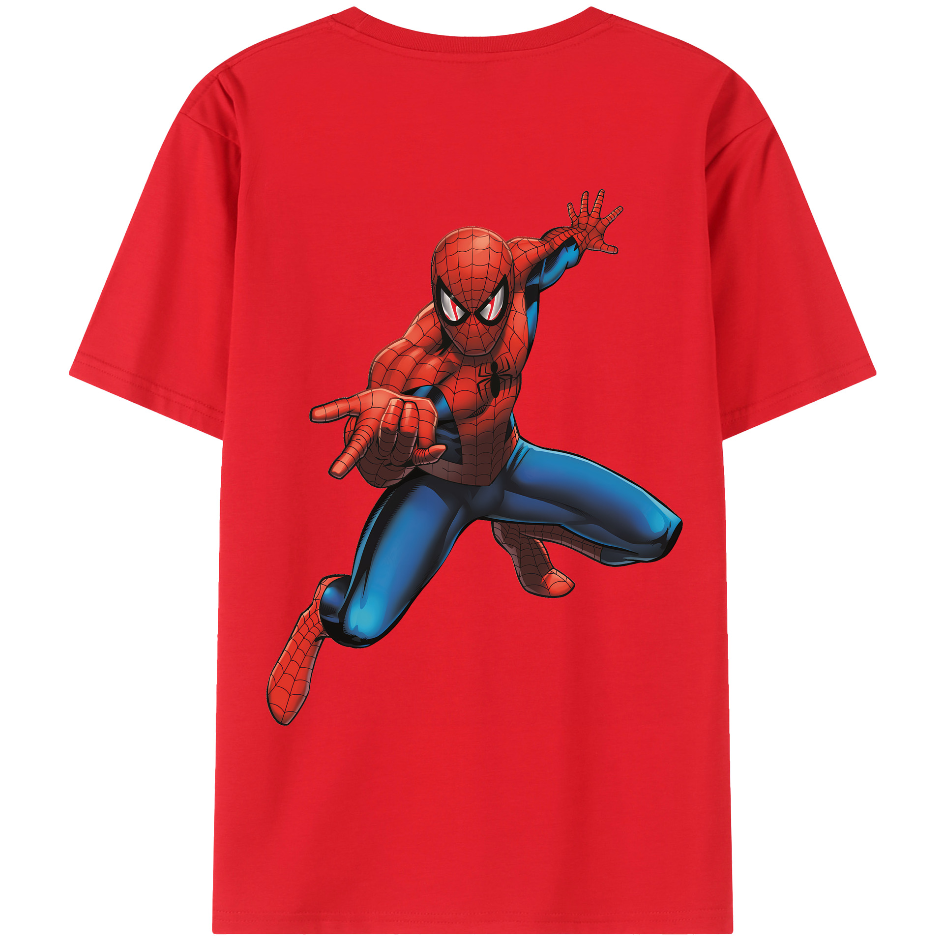 （画像用） Spider Man スパイダーマン レディース半袖Tシャツ(バックプリント)
