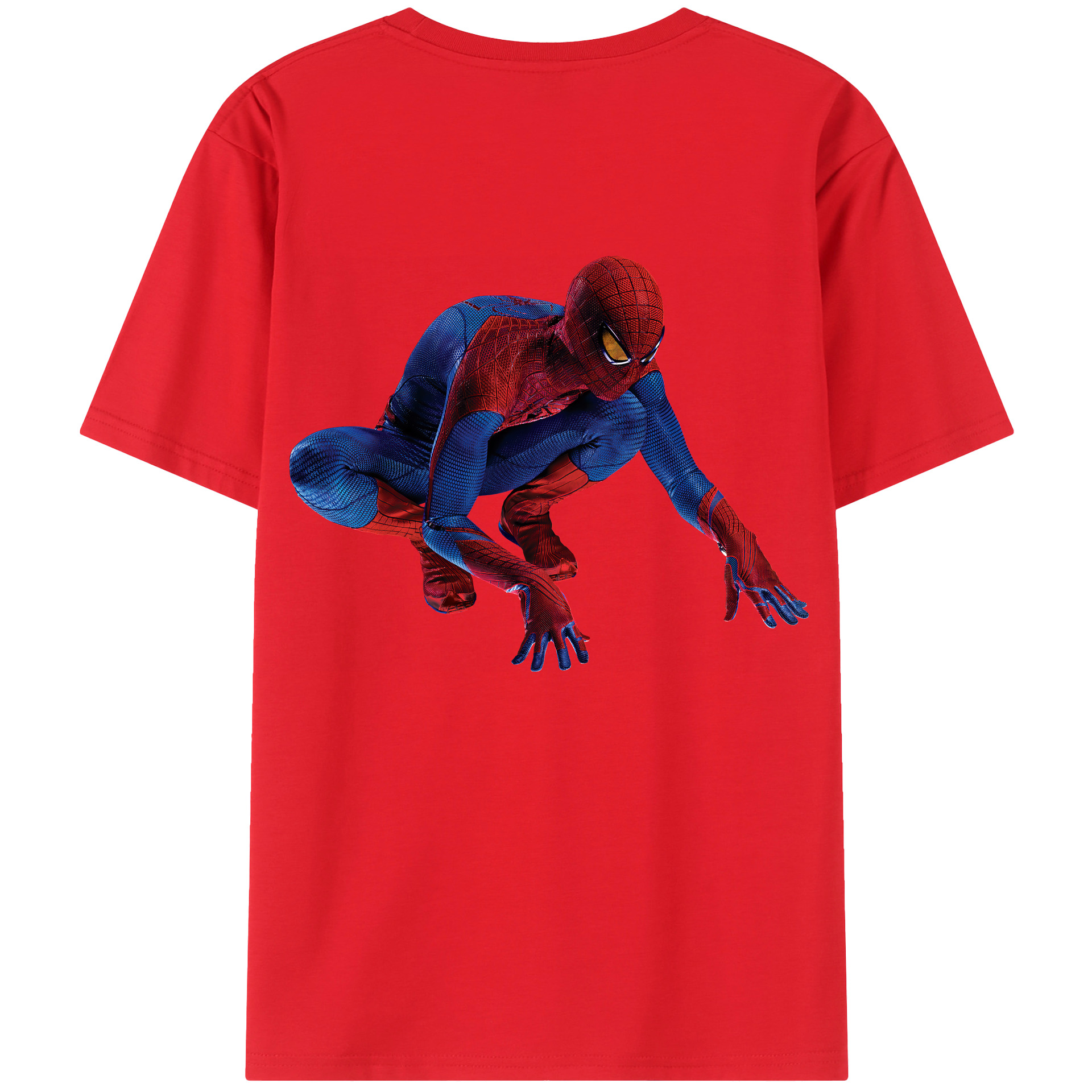 （画像用） Spider Man スパイダーマン レディース半袖Tシャツ(バックプリント)
