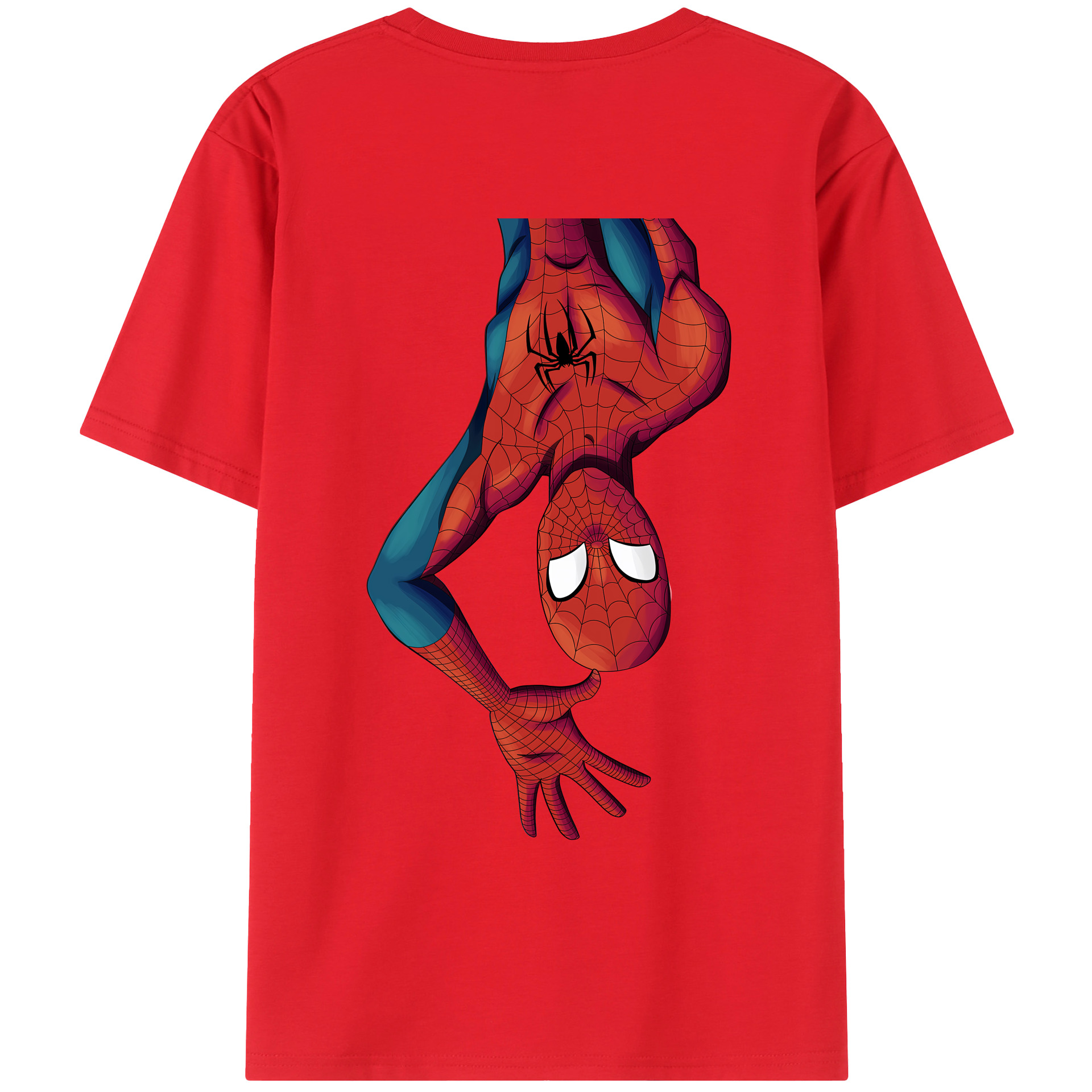 （画像用） Spider Man スパイダーマン レディース半袖Tシャツ(バックプリント)