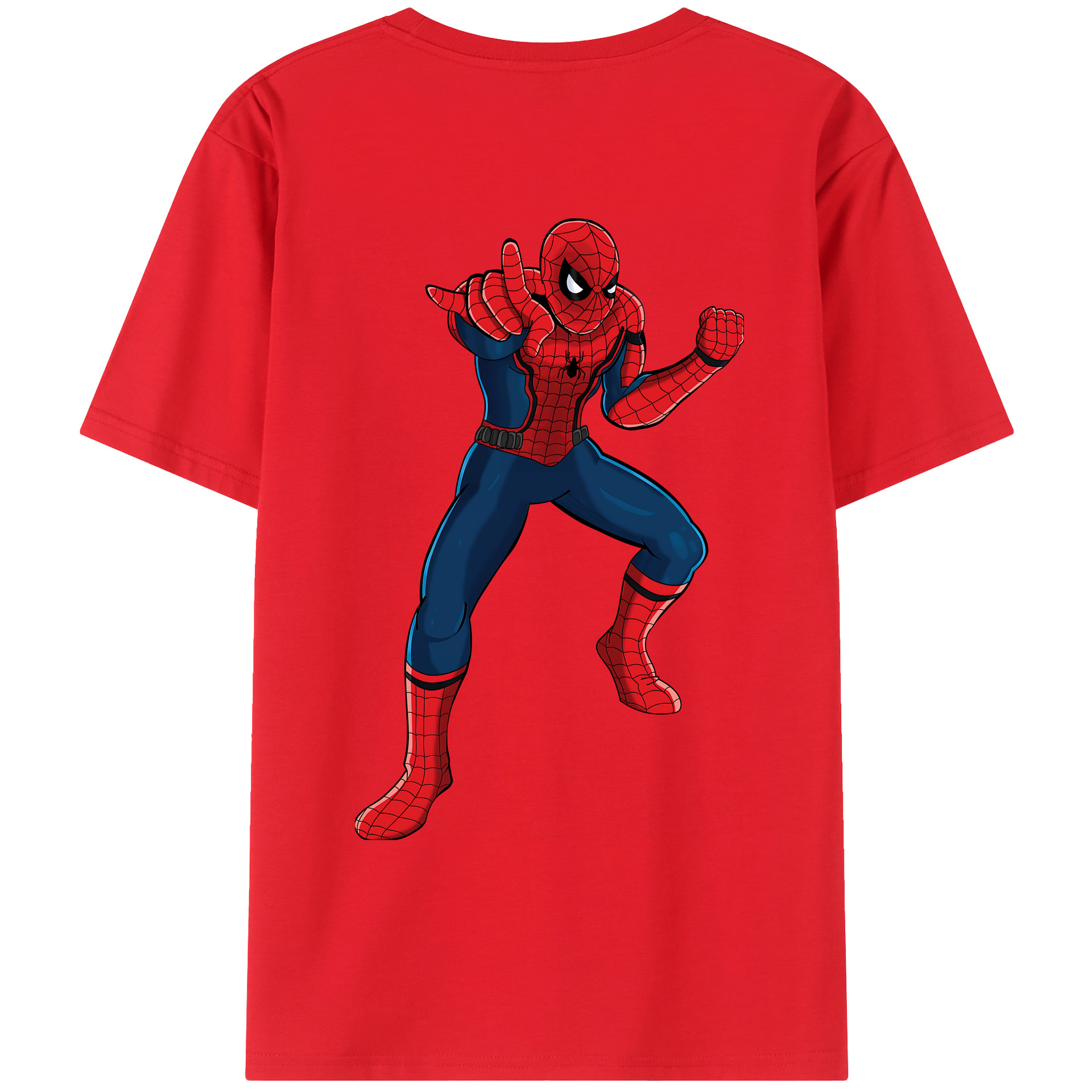 （画像用） Spider Man スパイダーマン レディース半袖Tシャツ(バックプリント)