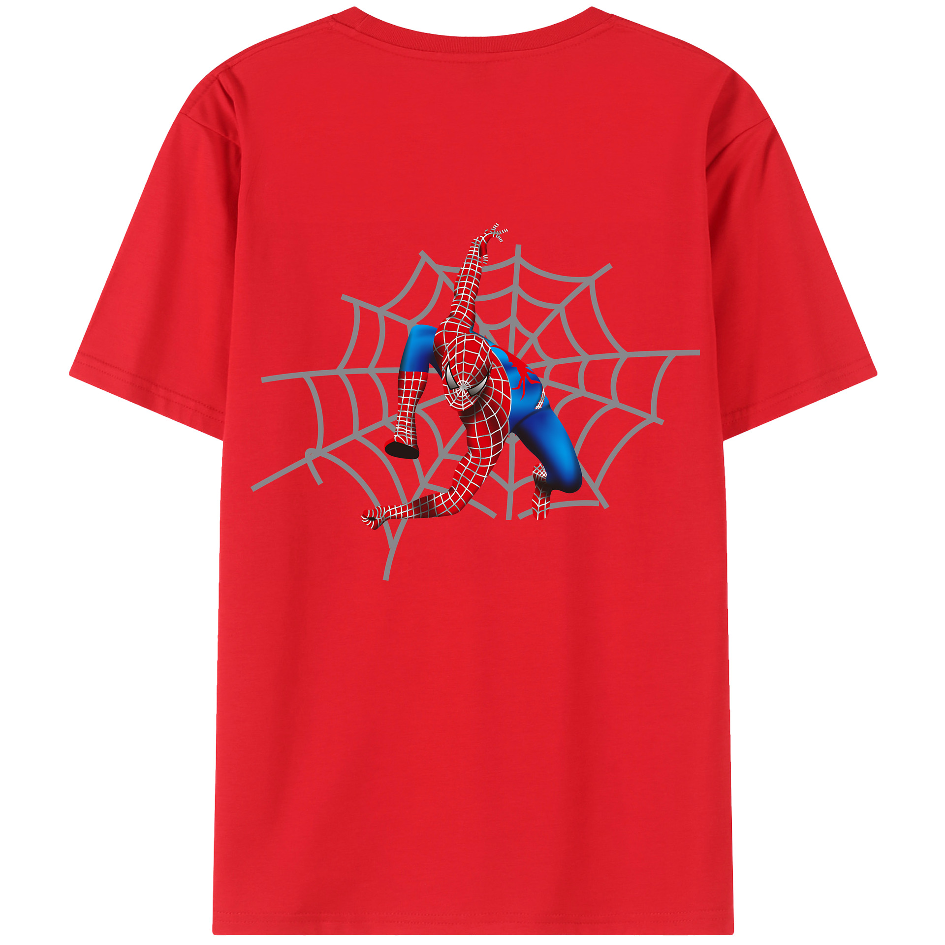 （画像用） Spider Man スパイダーマン レディース半袖Tシャツ(バックプリント)