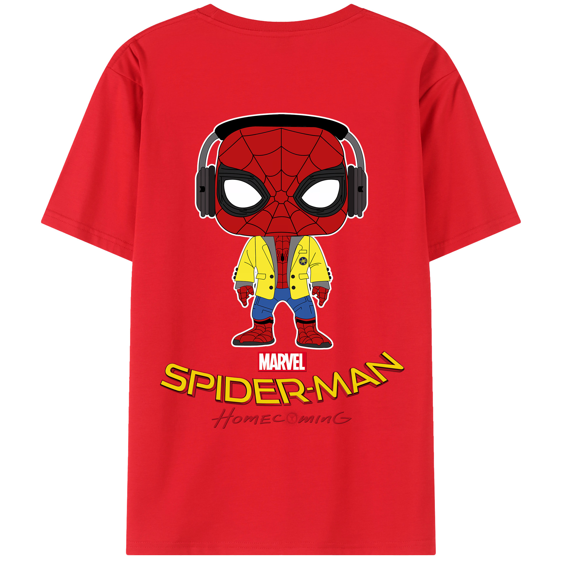 （画像用） Spider Man スパイダーマン レディース半袖Tシャツ(バックプリント)