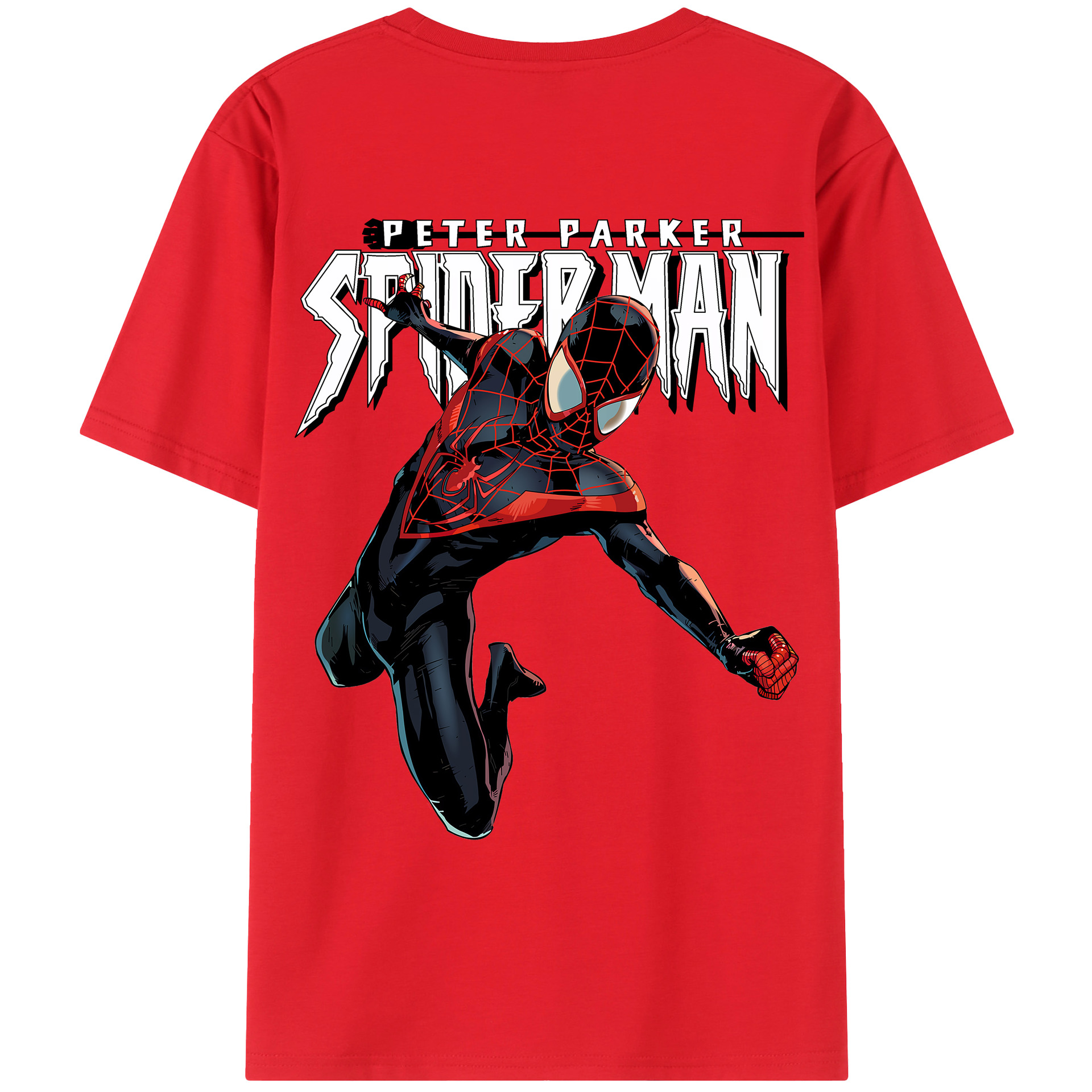 （画像用） Spider Man スパイダーマン レディース半袖Tシャツ(バックプリント)