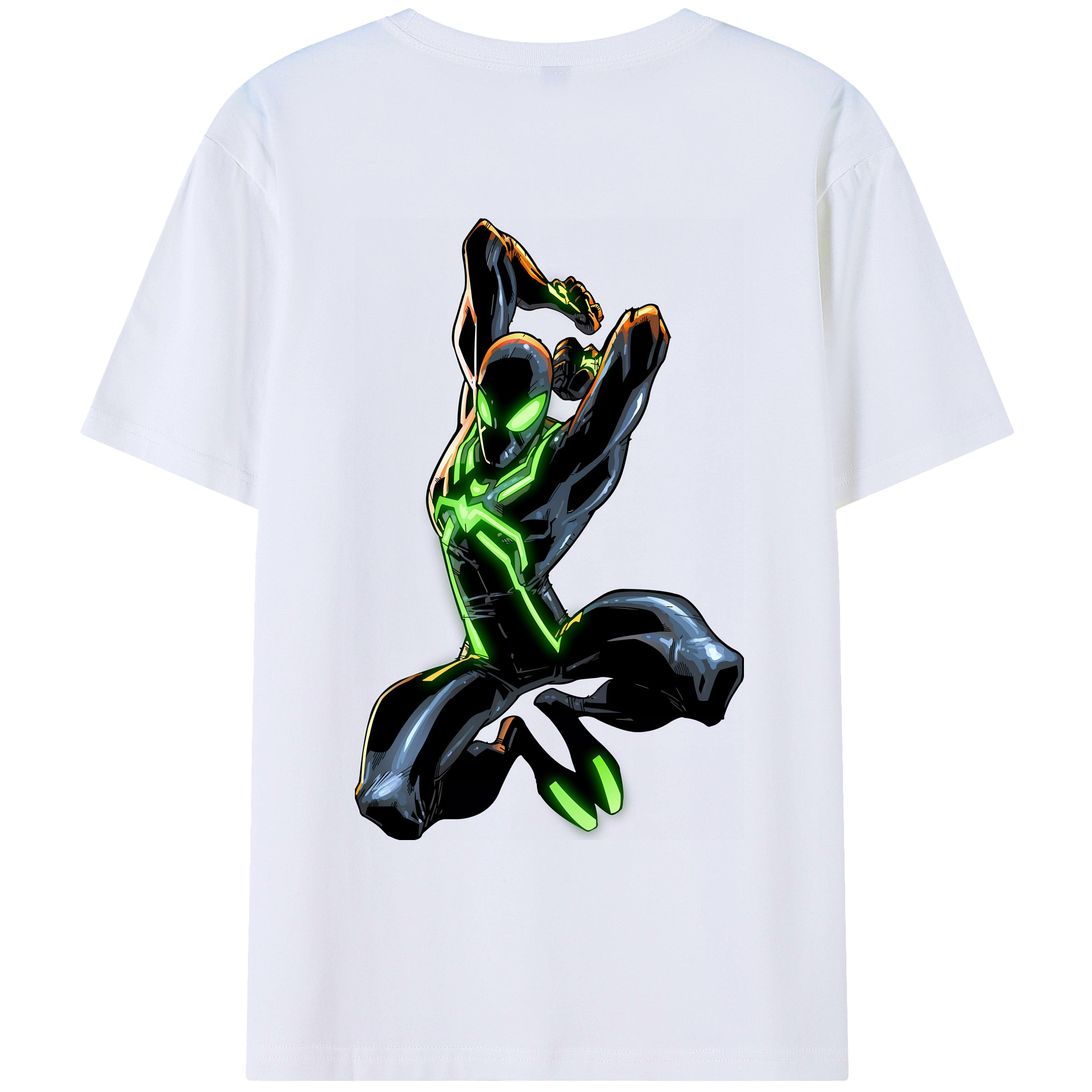 （画像用） Spider Man スパイダーマン レディース半袖Tシャツ(バックプリント)