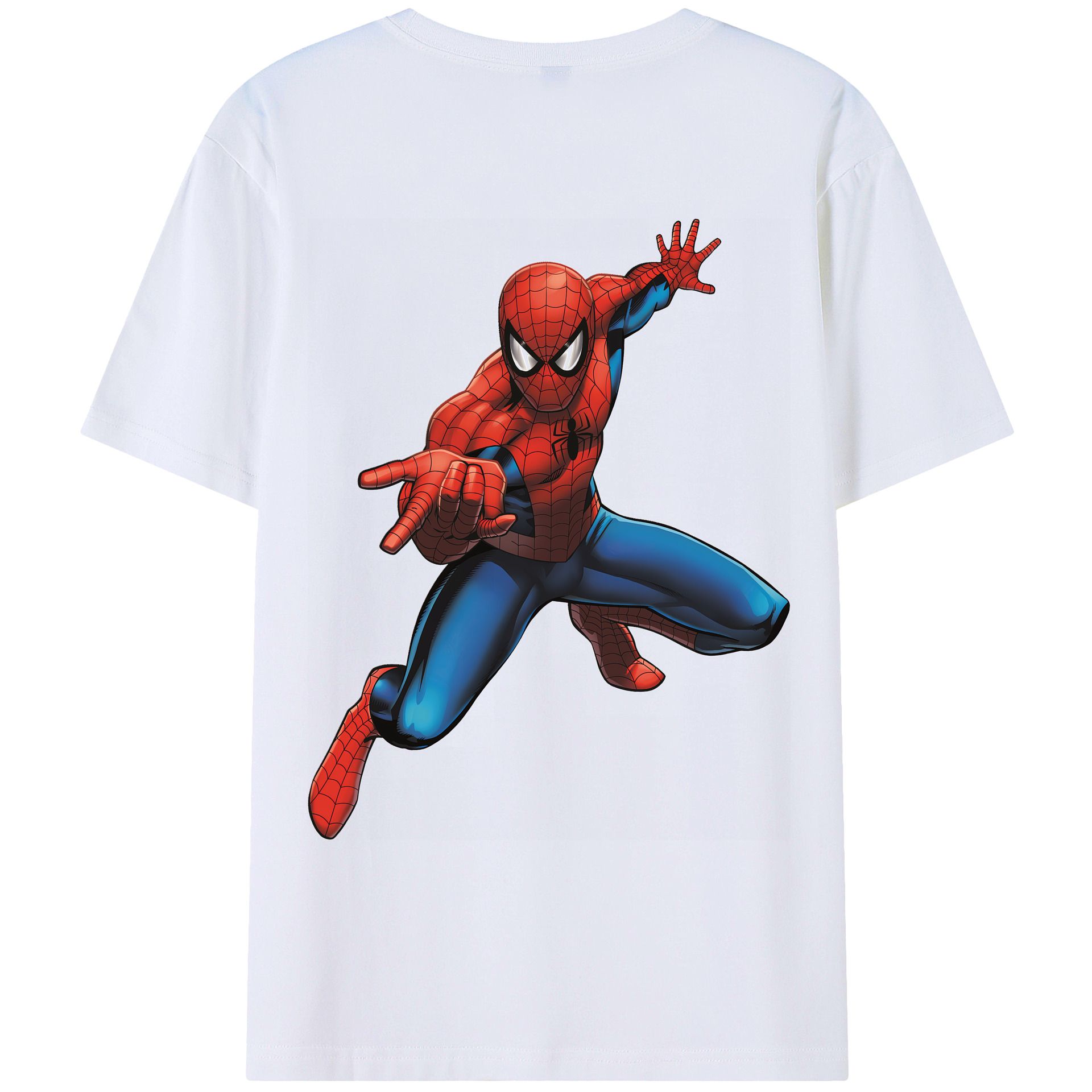 （画像用） Spider Man スパイダーマン レディース半袖Tシャツ(バックプリント)