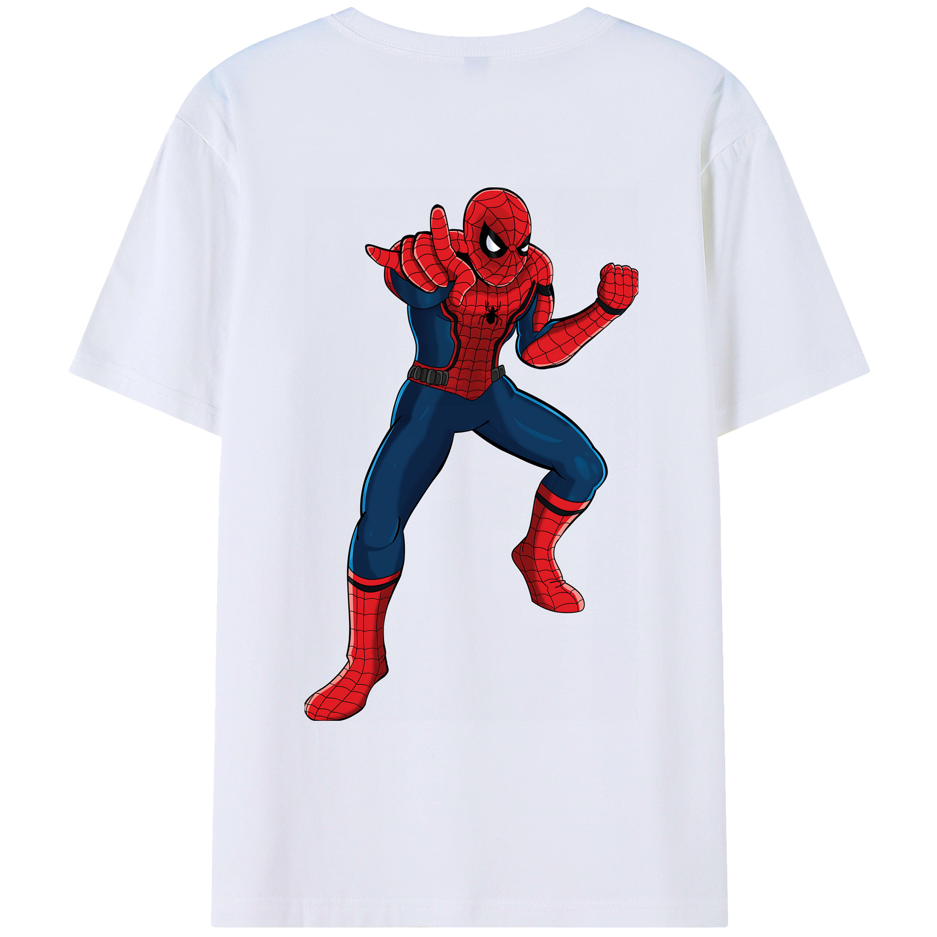 （画像用） Spider Man スパイダーマン レディース半袖Tシャツ(バックプリント)