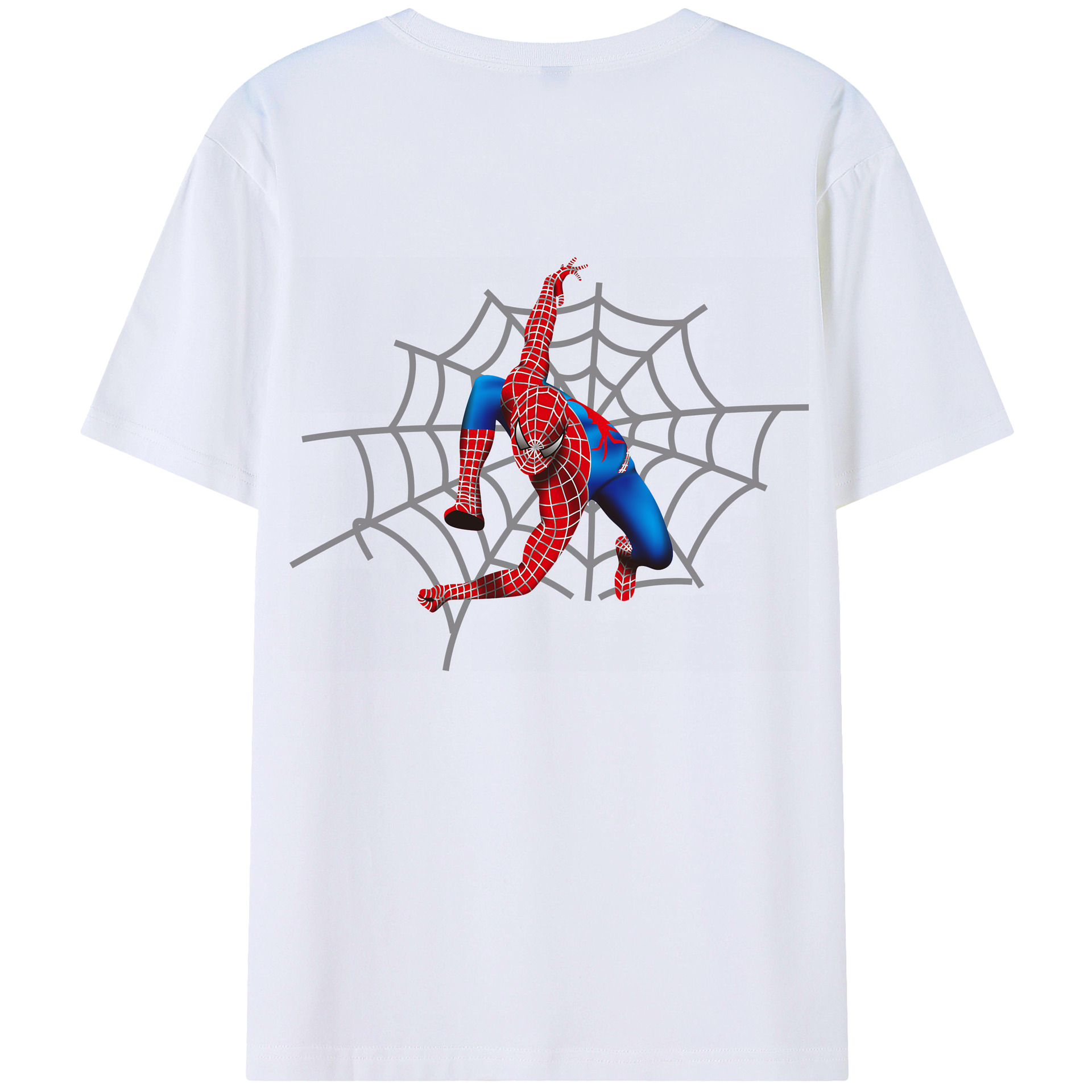 （画像用） Spider Man スパイダーマン レディース半袖Tシャツ(バックプリント)