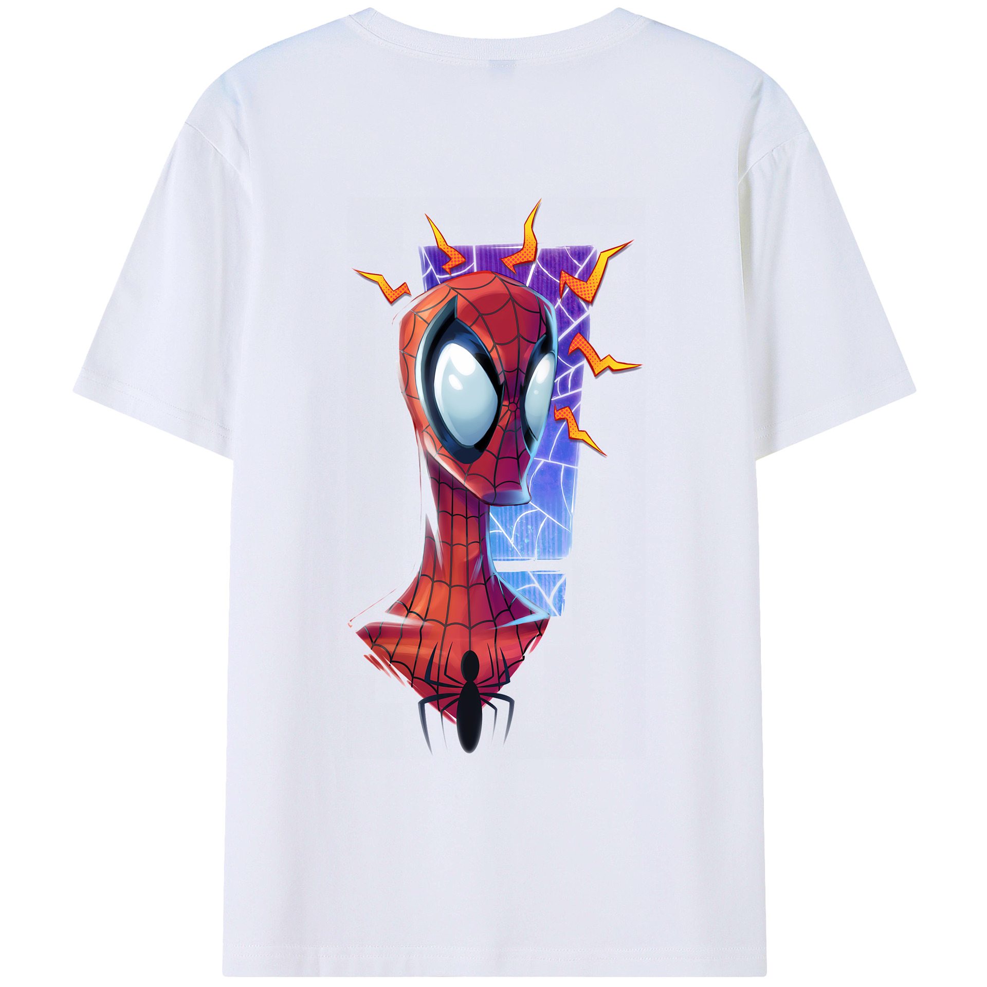 （画像用） Spider Man スパイダーマン レディース半袖Tシャツ(バックプリント)