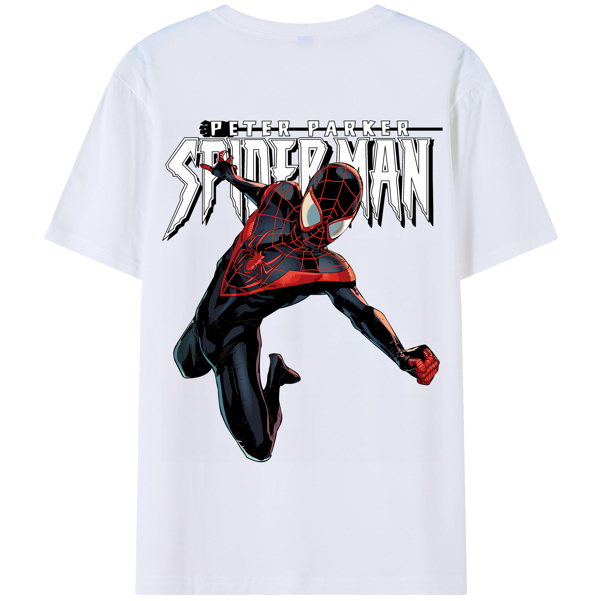 （画像用） Spider Man スパイダーマン レディース半袖Tシャツ(バックプリント)