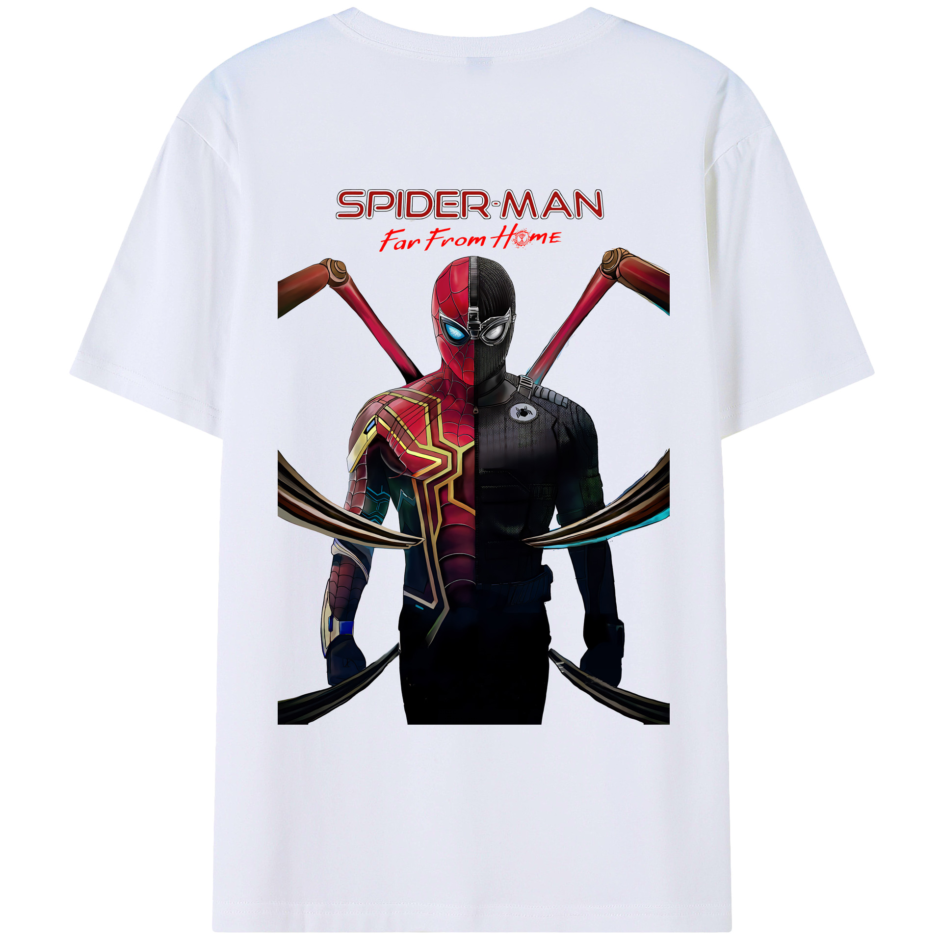 （画像用） Spider Man スパイダーマン レディース半袖Tシャツ(バックプリント)