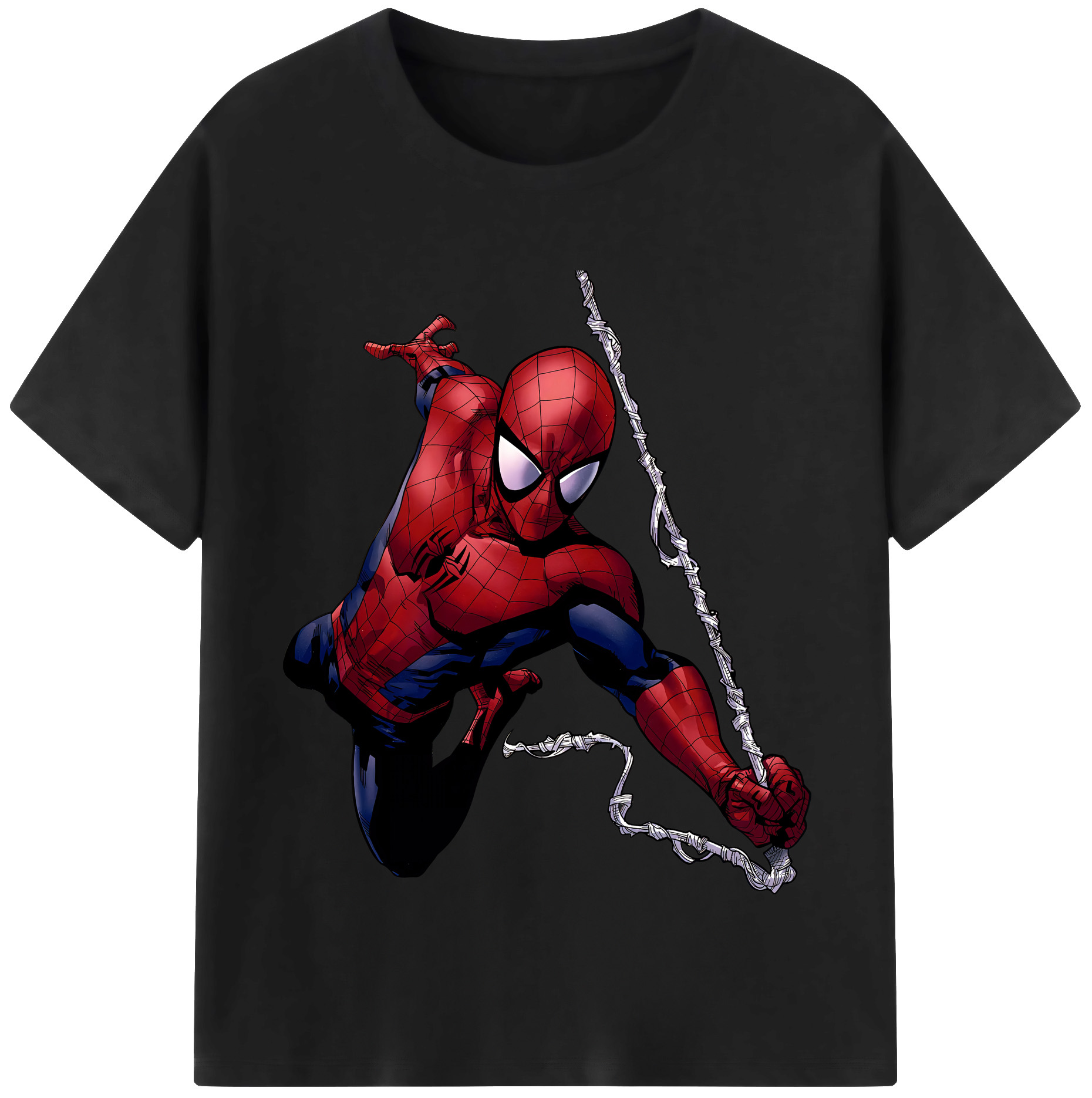 （画像用） Spider Man スパイダーマン レディースカジュアルプリントTシャツ（綿100％）