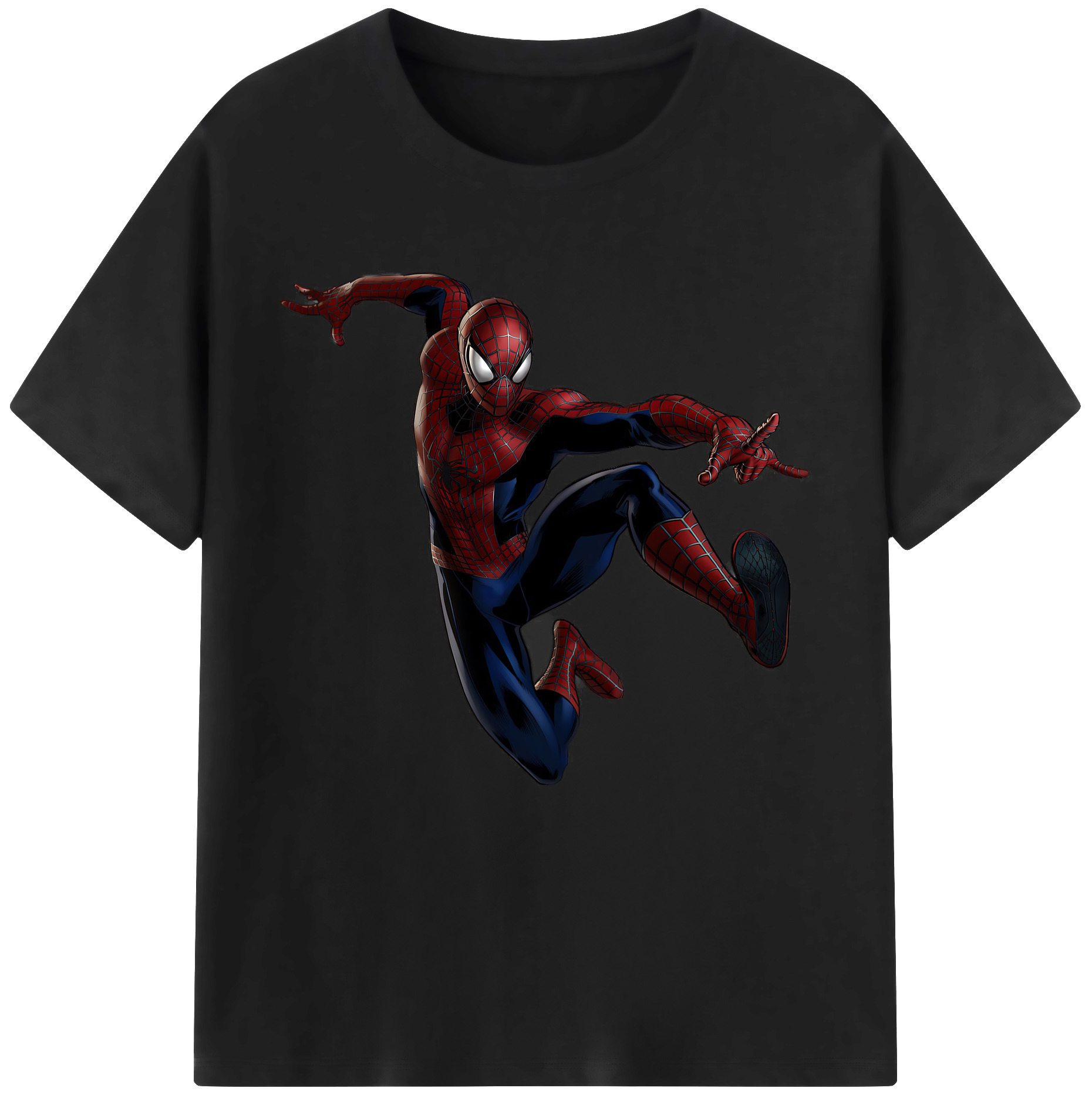 （画像用） Spider Man スパイダーマン レディースカジュアルプリントTシャツ（綿100％）