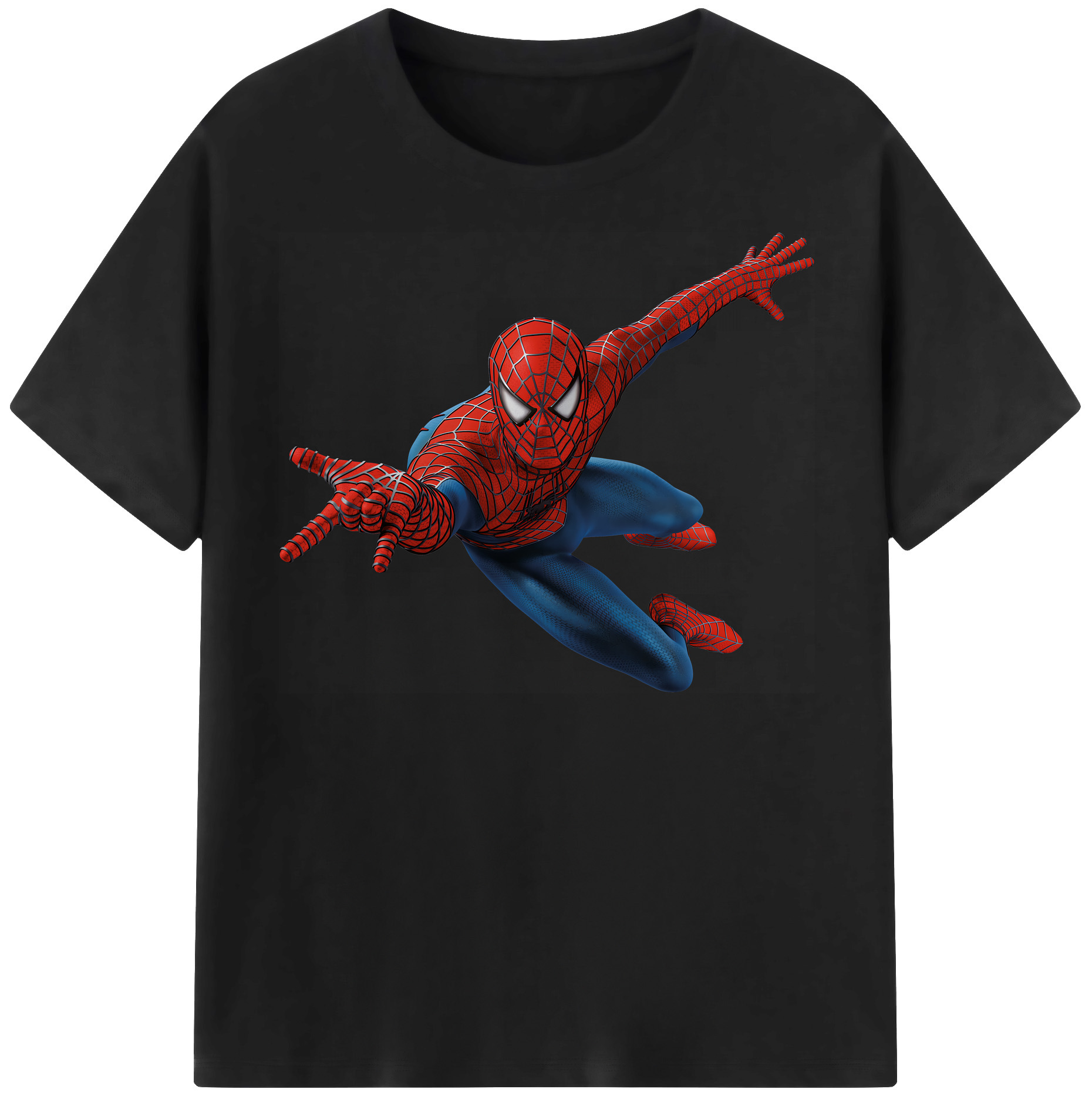 （画像用） Spider Man スパイダーマン レディースカジュアルプリントTシャツ（綿100％）