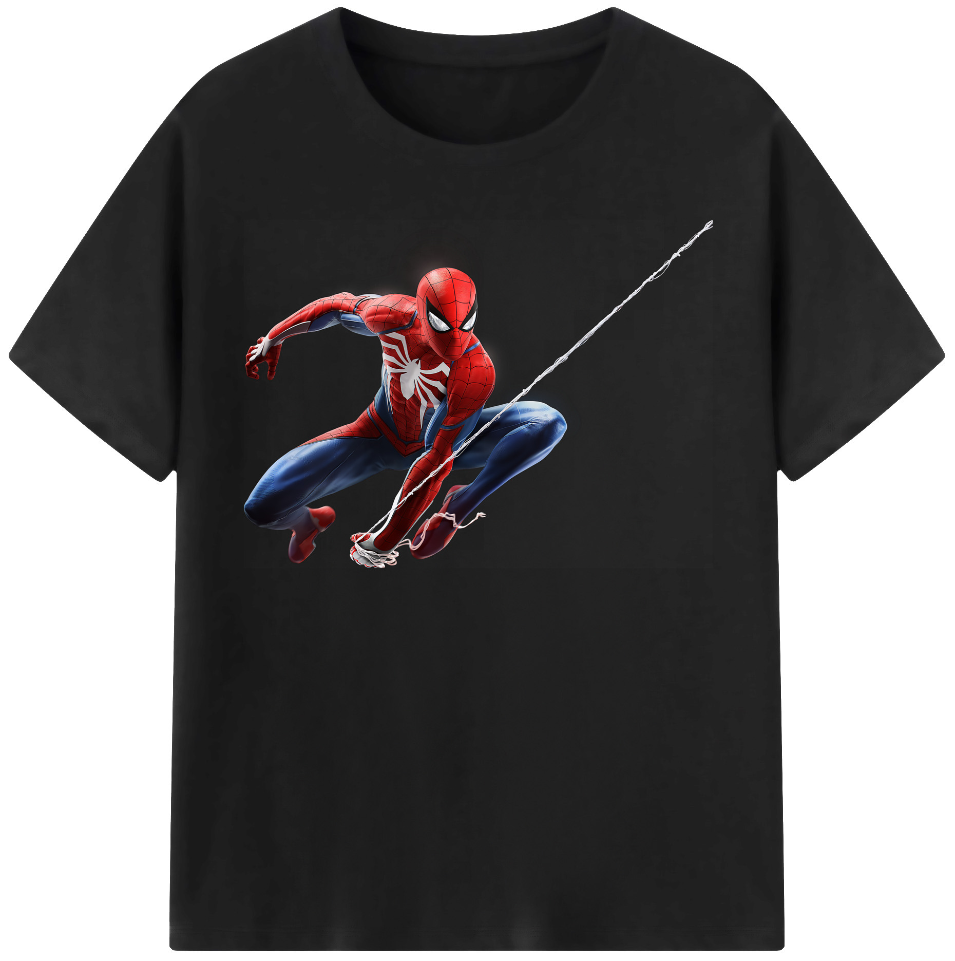 （画像用） Spider Man スパイダーマン レディースカジュアルプリントTシャツ（綿100％）