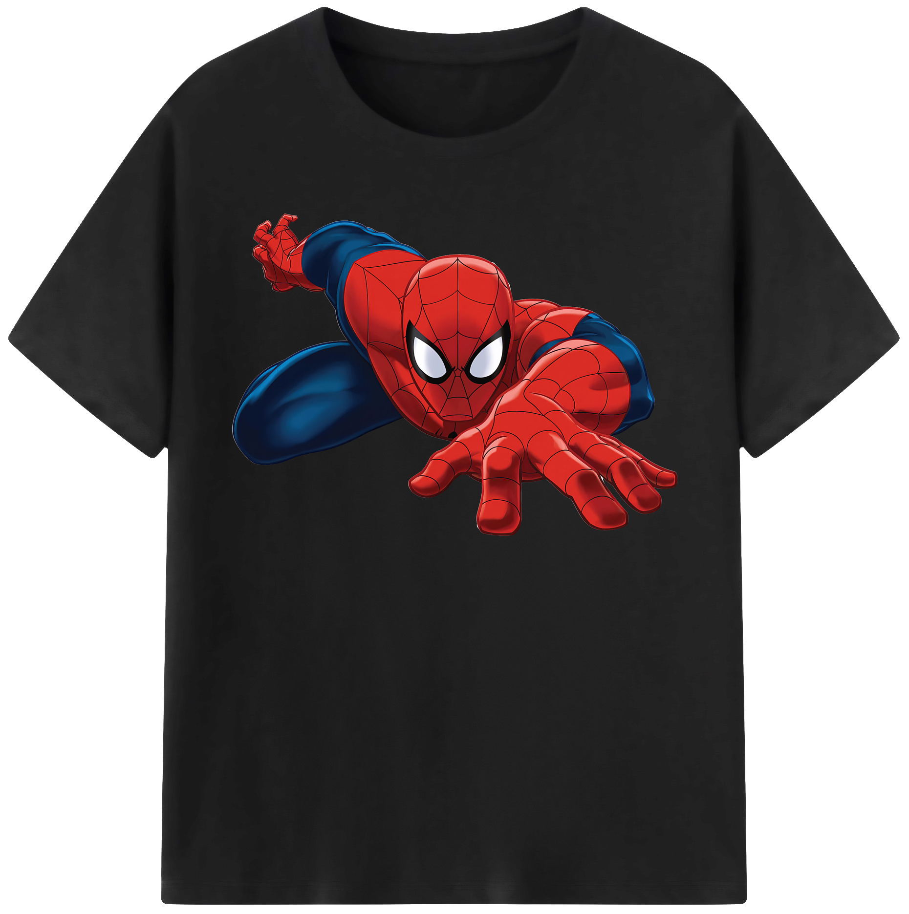 （画像用） Spider Man スパイダーマン レディースカジュアルプリントTシャツ（綿100％）