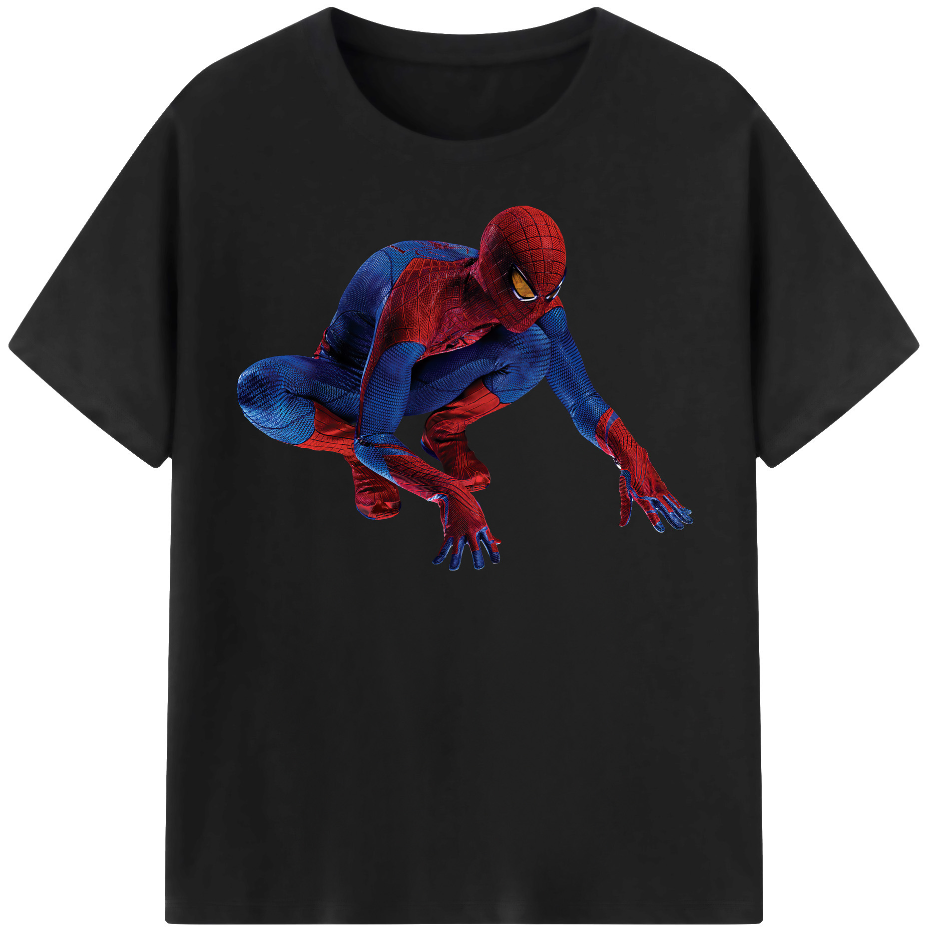 （画像用） Spider Man スパイダーマン レディースカジュアルプリントTシャツ（綿100％）
