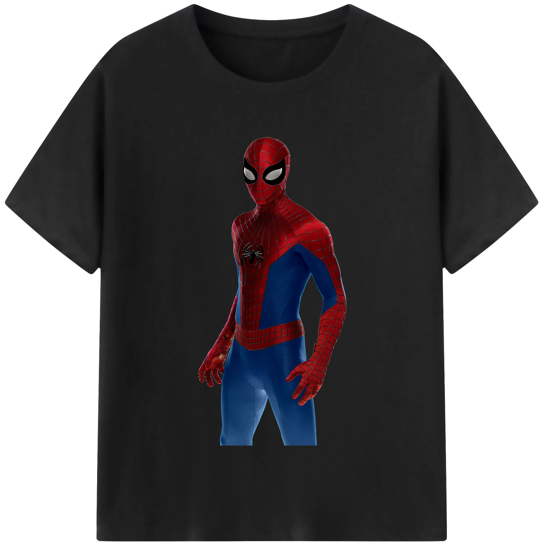 （画像用） Spider Man スパイダーマン レディースカジュアルプリントTシャツ（綿100％）