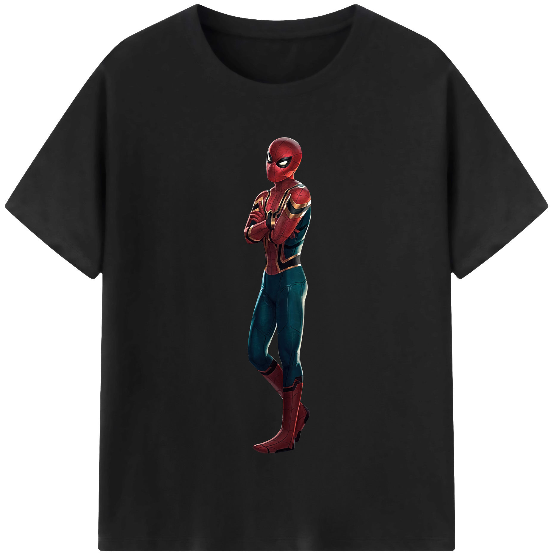 （画像用） Spider Man スパイダーマン レディースカジュアルプリントTシャツ（綿100％）