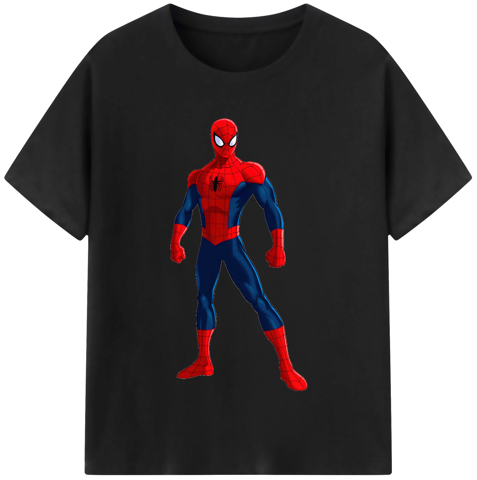 （画像用） Spider Man スパイダーマン レディースカジュアルプリントTシャツ（綿100％）