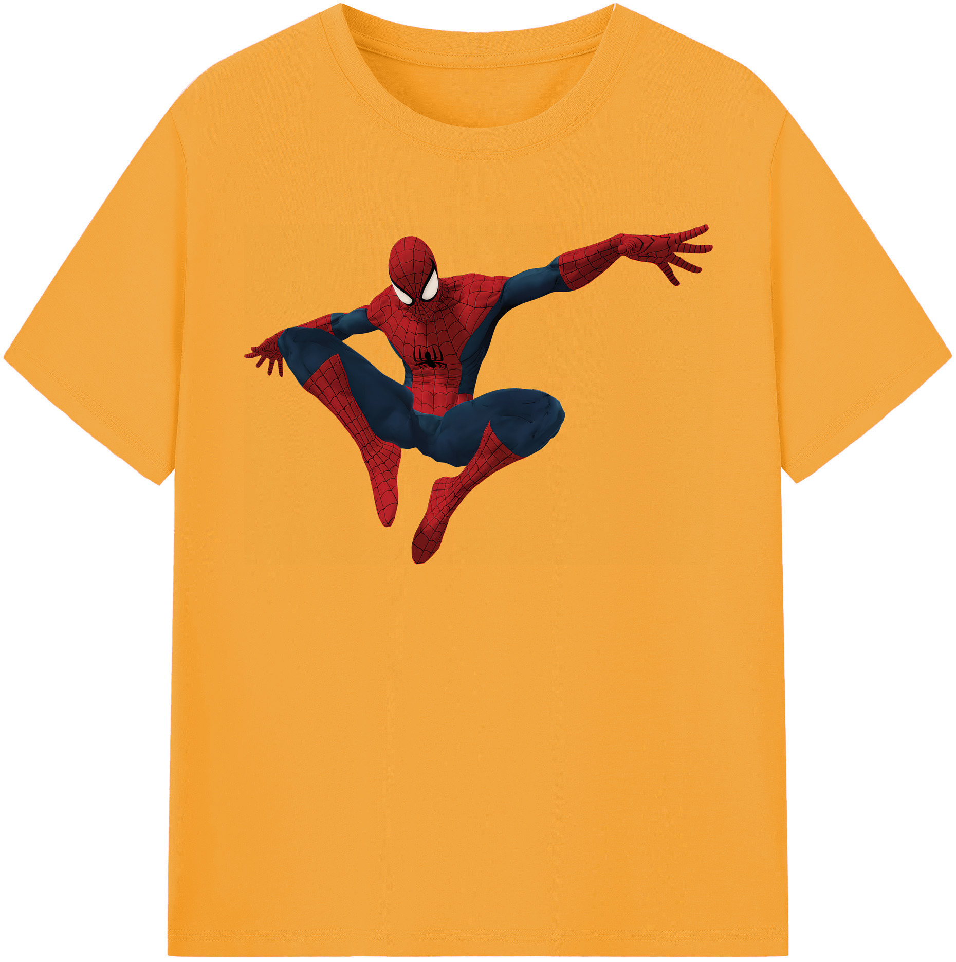 （画像用） Spider Man スパイダーマン レディースカジュアルプリントTシャツ（綿100％）