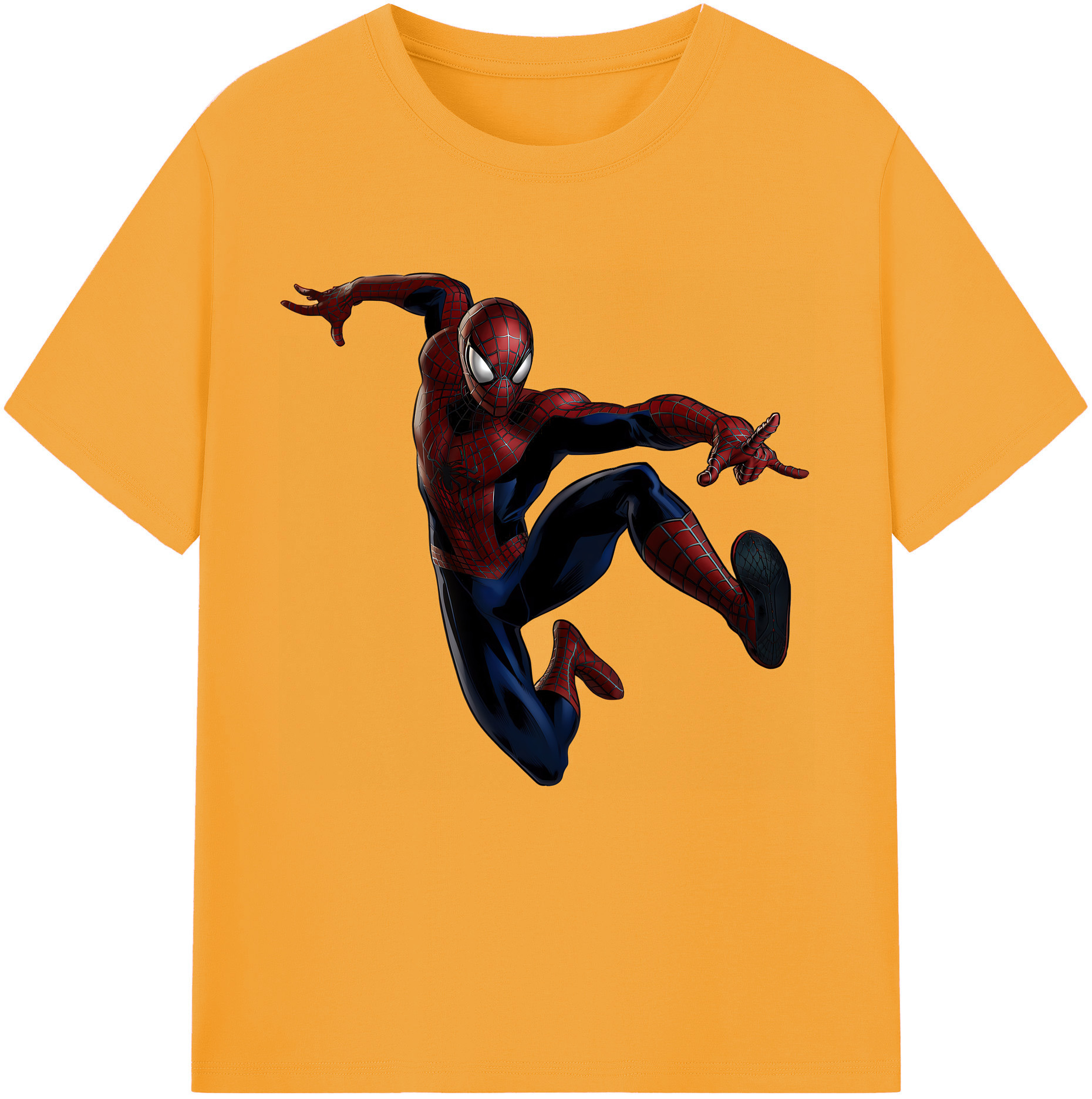 （画像用） Spider Man スパイダーマン レディースカジュアルプリントTシャツ（綿100％）