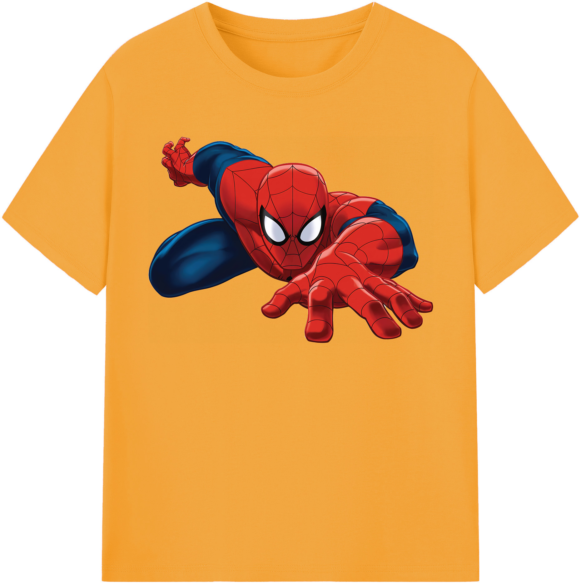 （画像用） Spider Man スパイダーマン レディースカジュアルプリントTシャツ（綿100％）