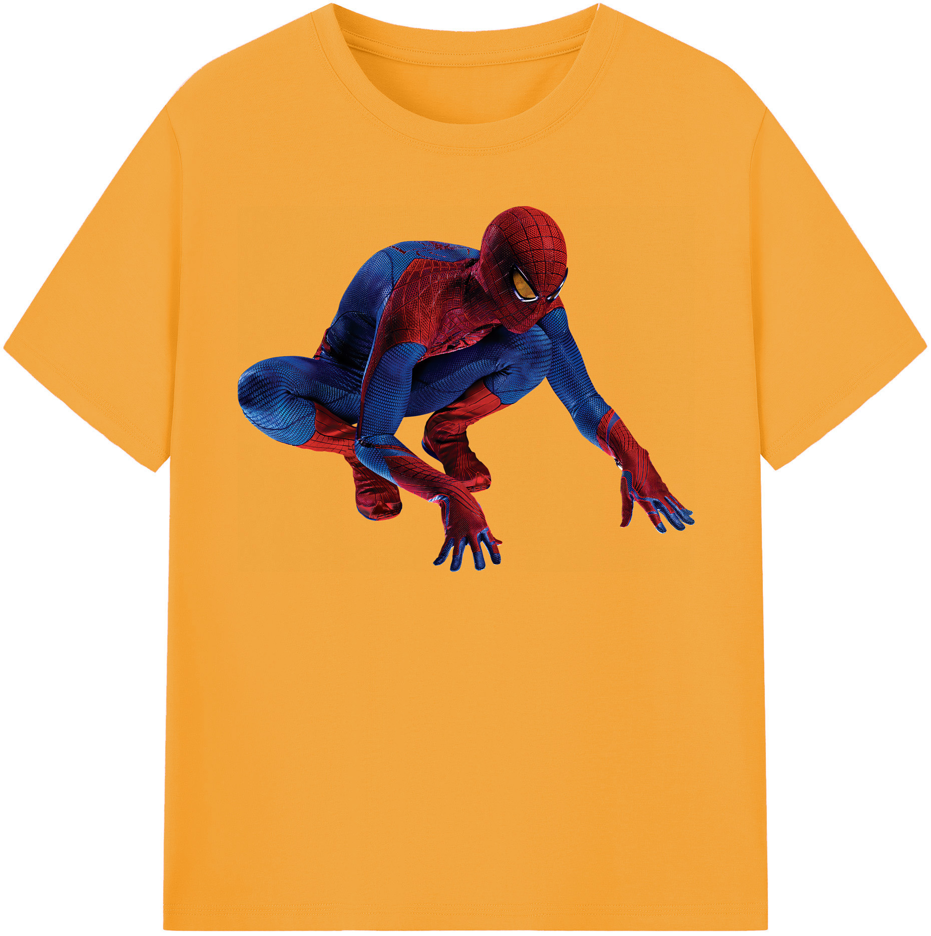 （画像用） Spider Man スパイダーマン レディースカジュアルプリントTシャツ（綿100％）