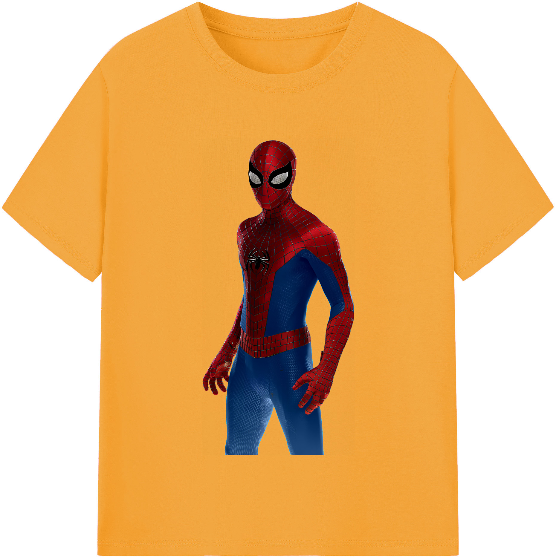 （画像用） Spider Man スパイダーマン レディースカジュアルプリントTシャツ（綿100％）
