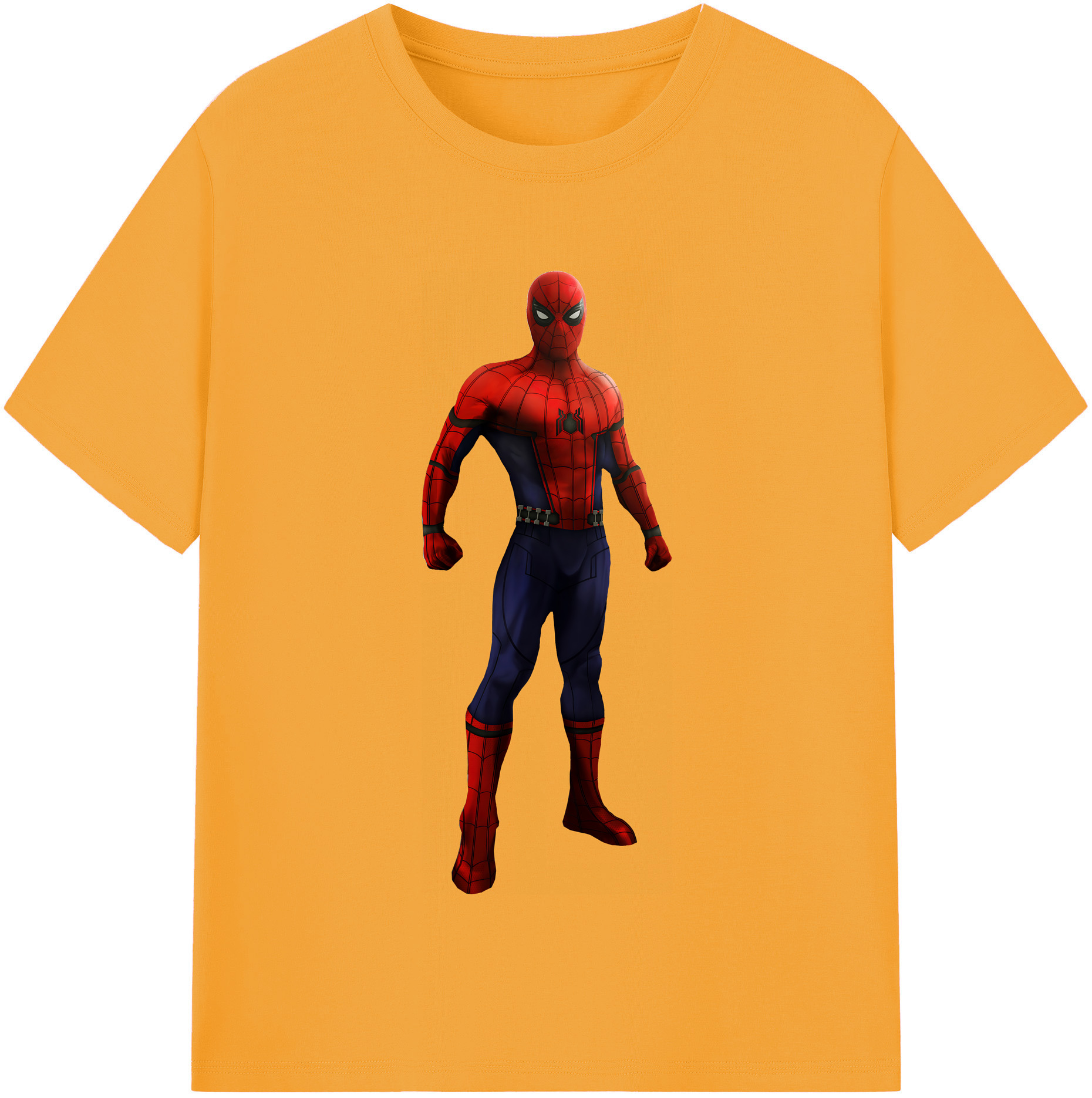 （画像用） Spider Man スパイダーマン レディースカジュアルプリントTシャツ（綿100％）