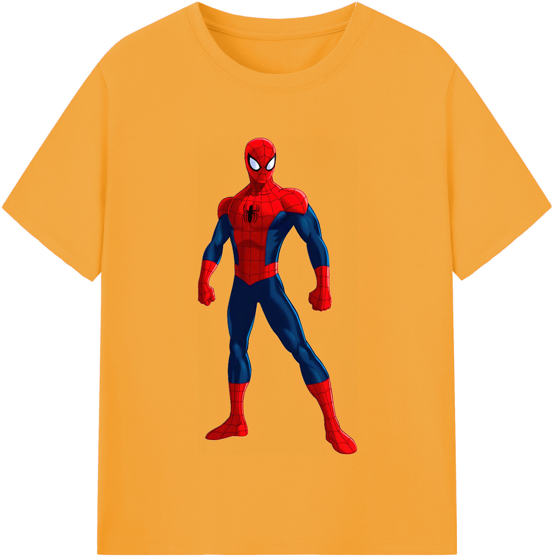 （画像用） Spider Man スパイダーマン レディースカジュアルプリントTシャツ（綿100％）