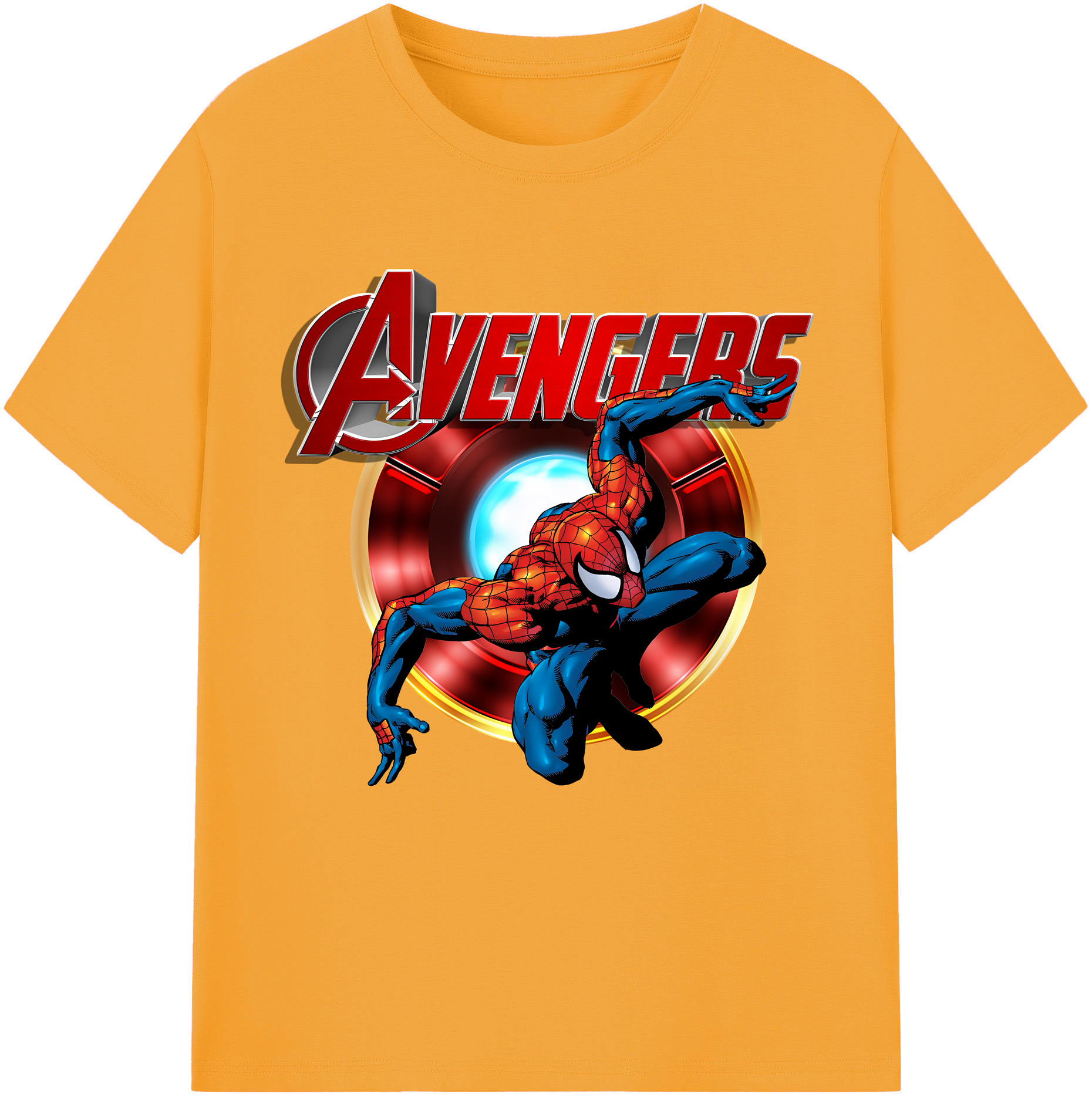（画像用） Spider Man スパイダーマン レディースカジュアルプリントTシャツ（綿100％）